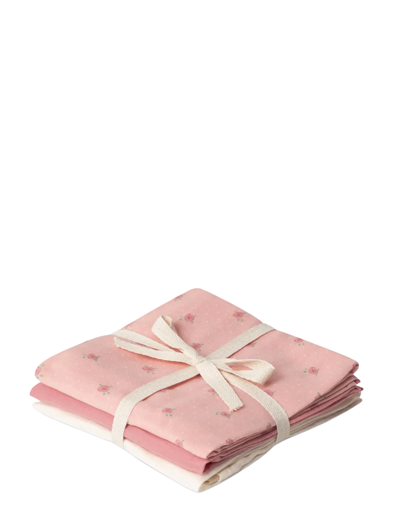 That's Mine Bora muslin cloth 3-pack - Muslin blankets - TINY ROSES / pink/rose