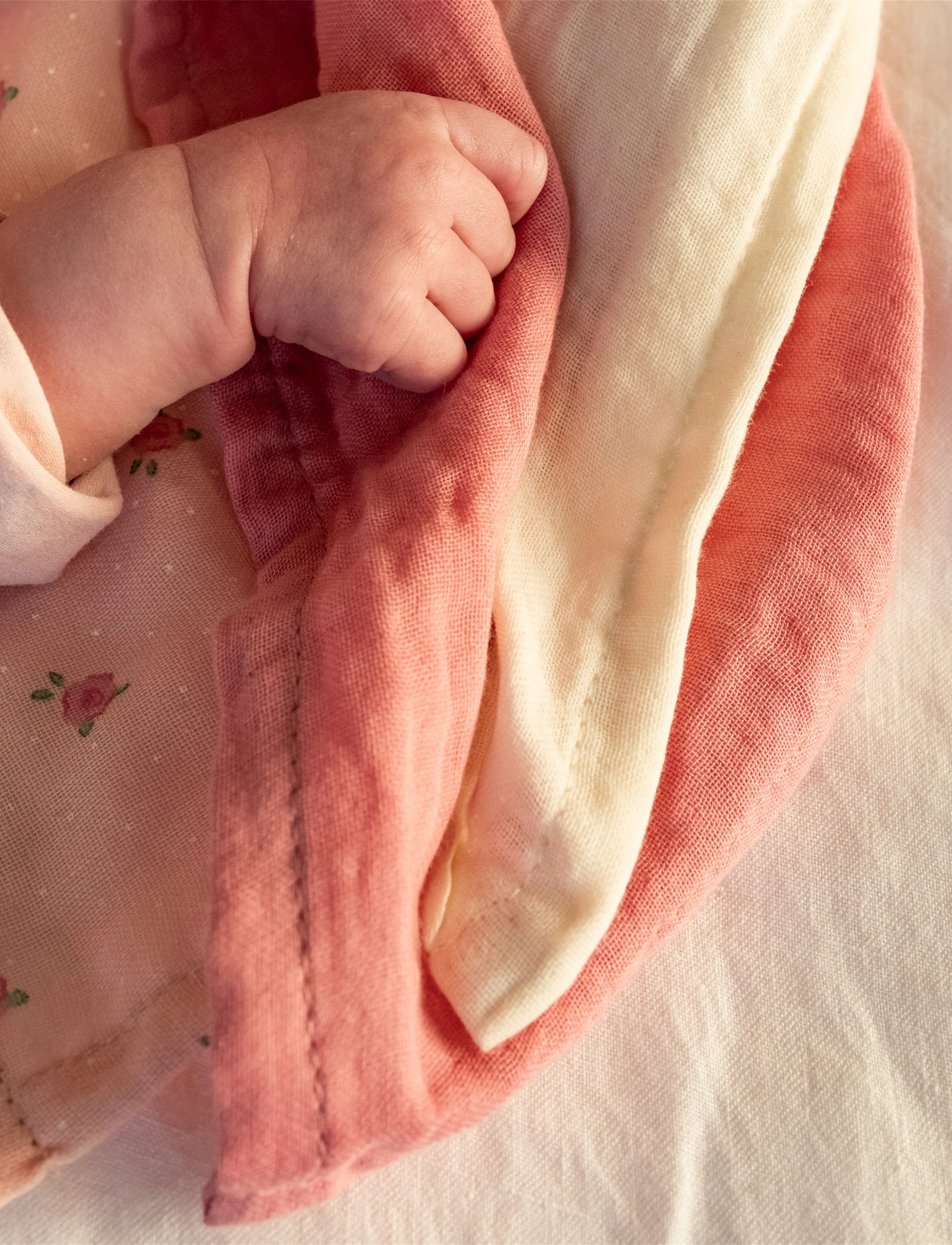That's Mine - Bora muslin cloth 3-pack - muslin blankets - tiny roses - 3