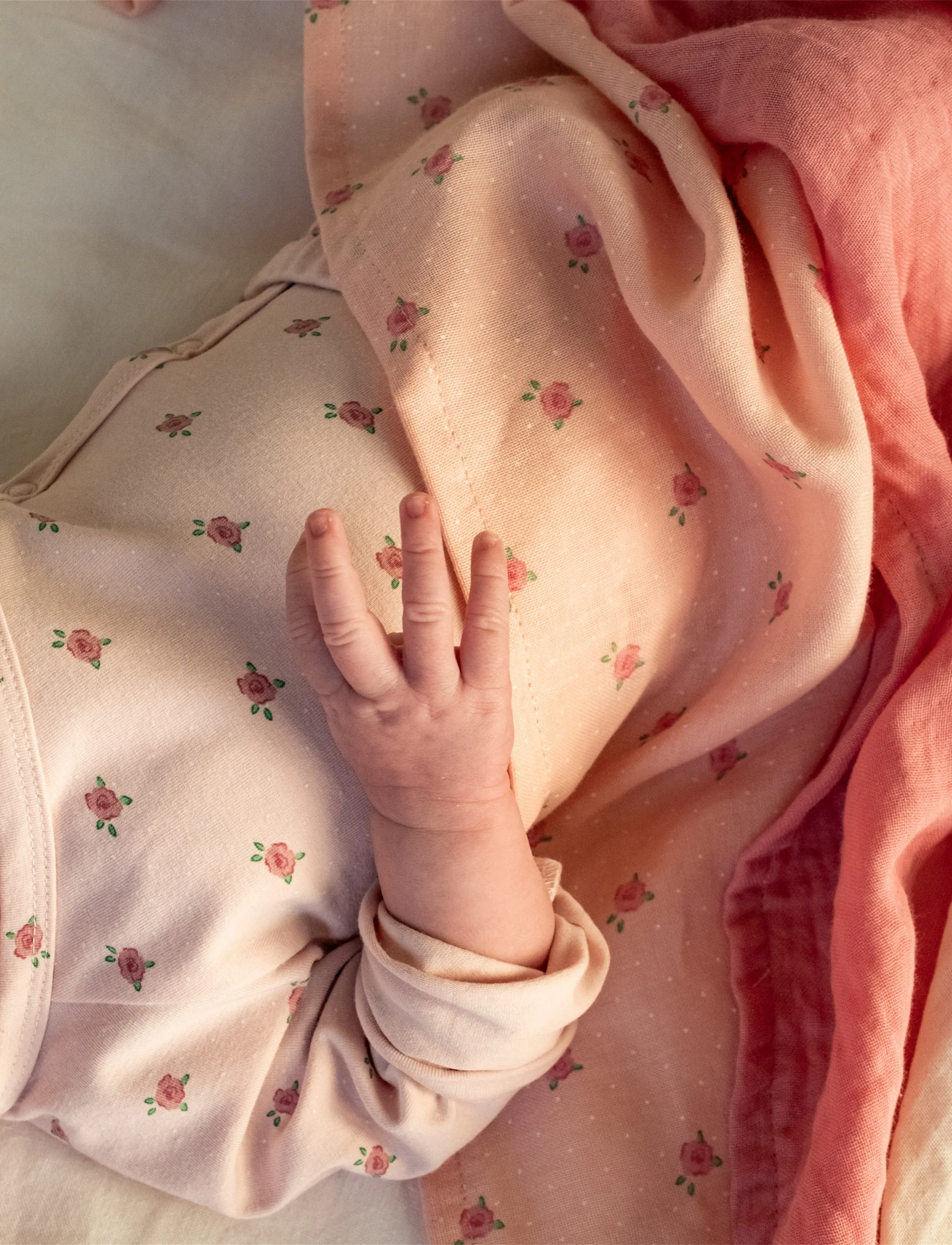 That's Mine - Bora muslin cloth 3-pack - muslin blankets - tiny roses - 4