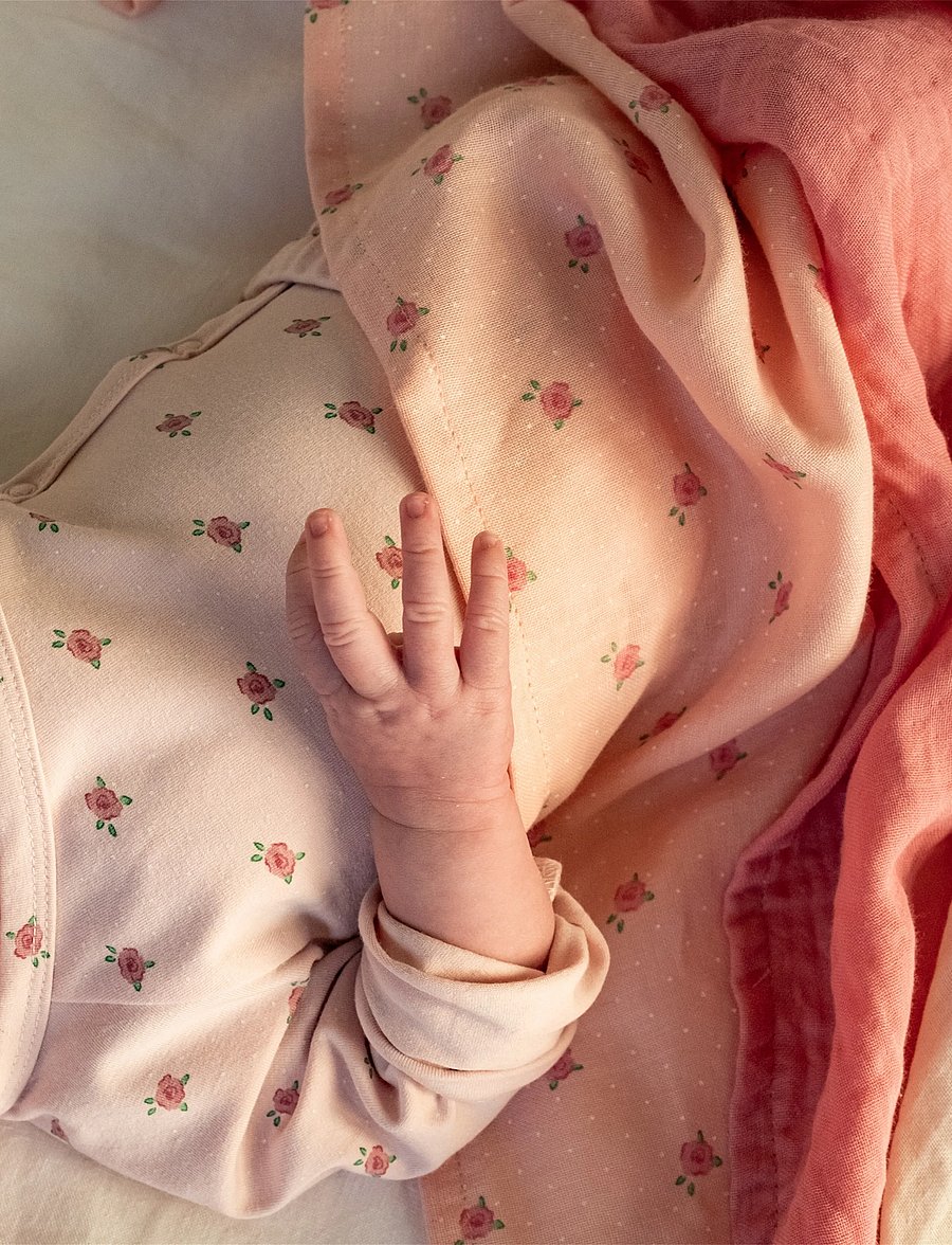 That's Mine - Bora muslin cloth 3-pack - musliinist tekid - tiny roses - 4