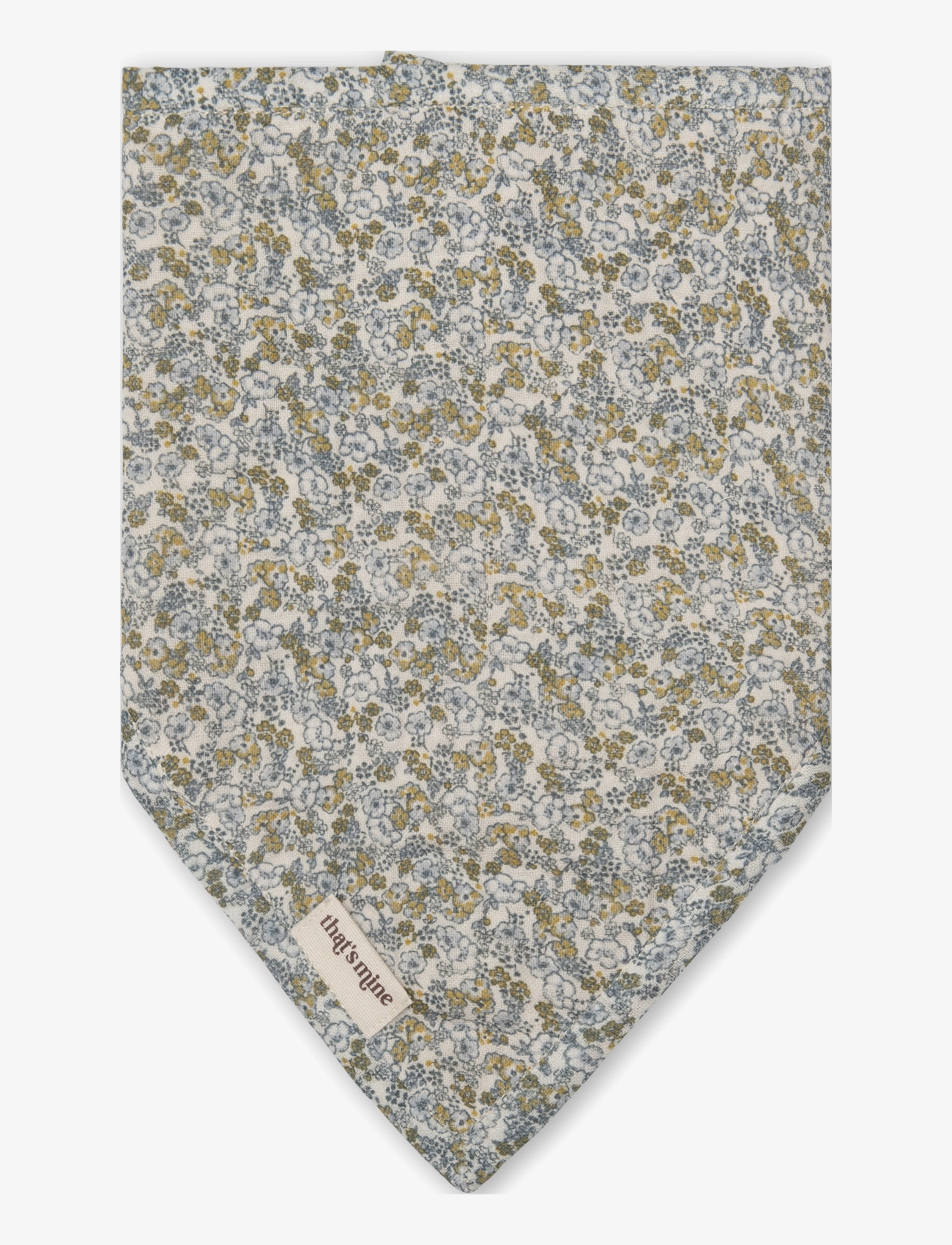That's Mine Ly Bandana Bib 1-Pack, Børn, Bandana Savlesmæk, Blå, Str: 17.5X 42X 1CM