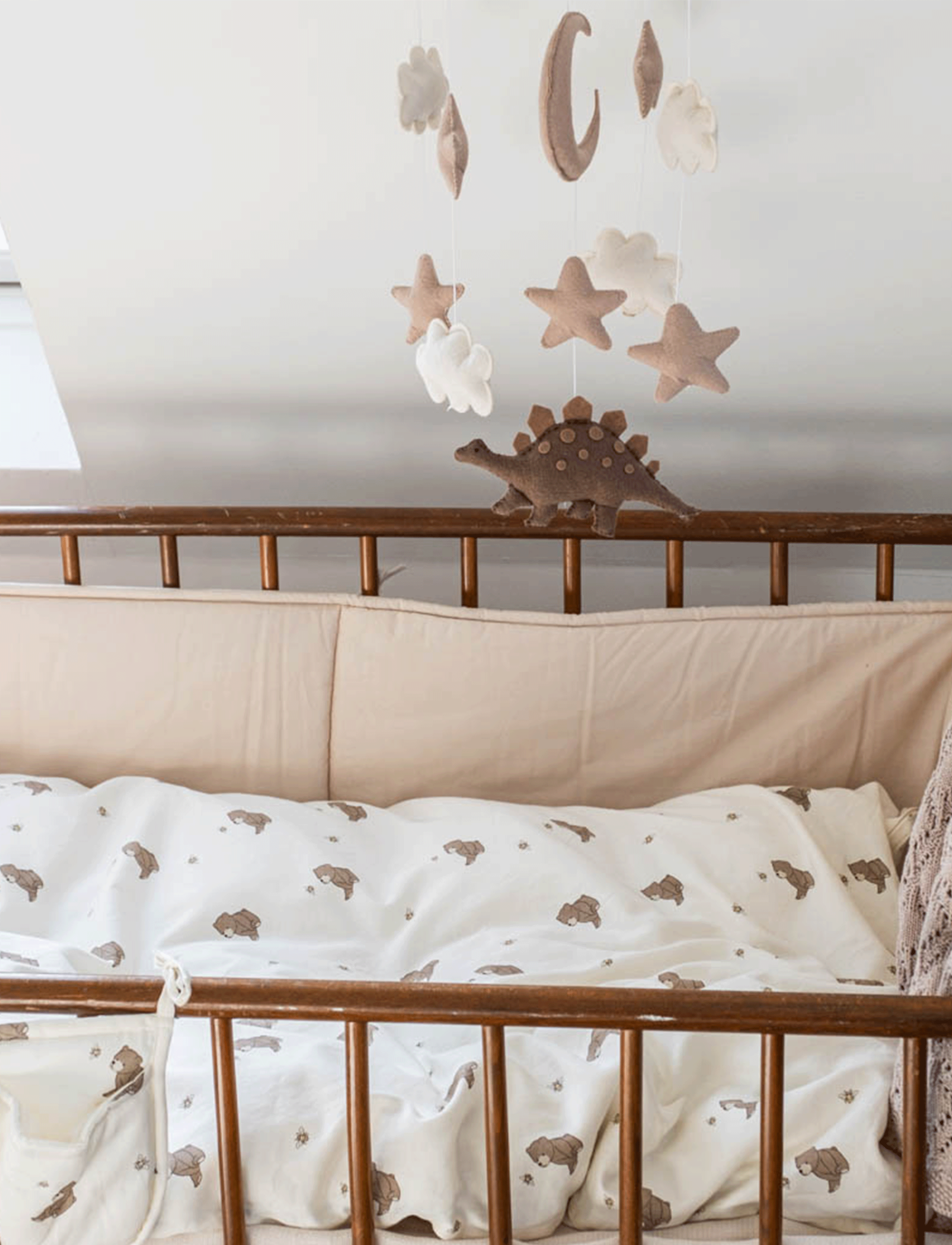 That's Mine Lotus Bed Bumper, JUNIOR, Baby Beds & Accessories, Beige - Kinder