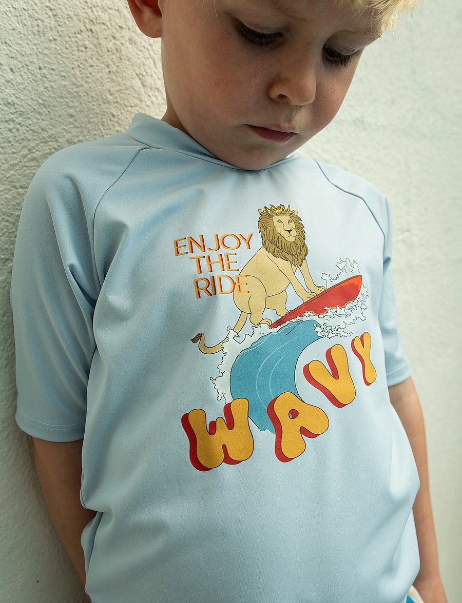 That's Mine - Sami swim t-shirt - badtoppar - wavy lion - 0