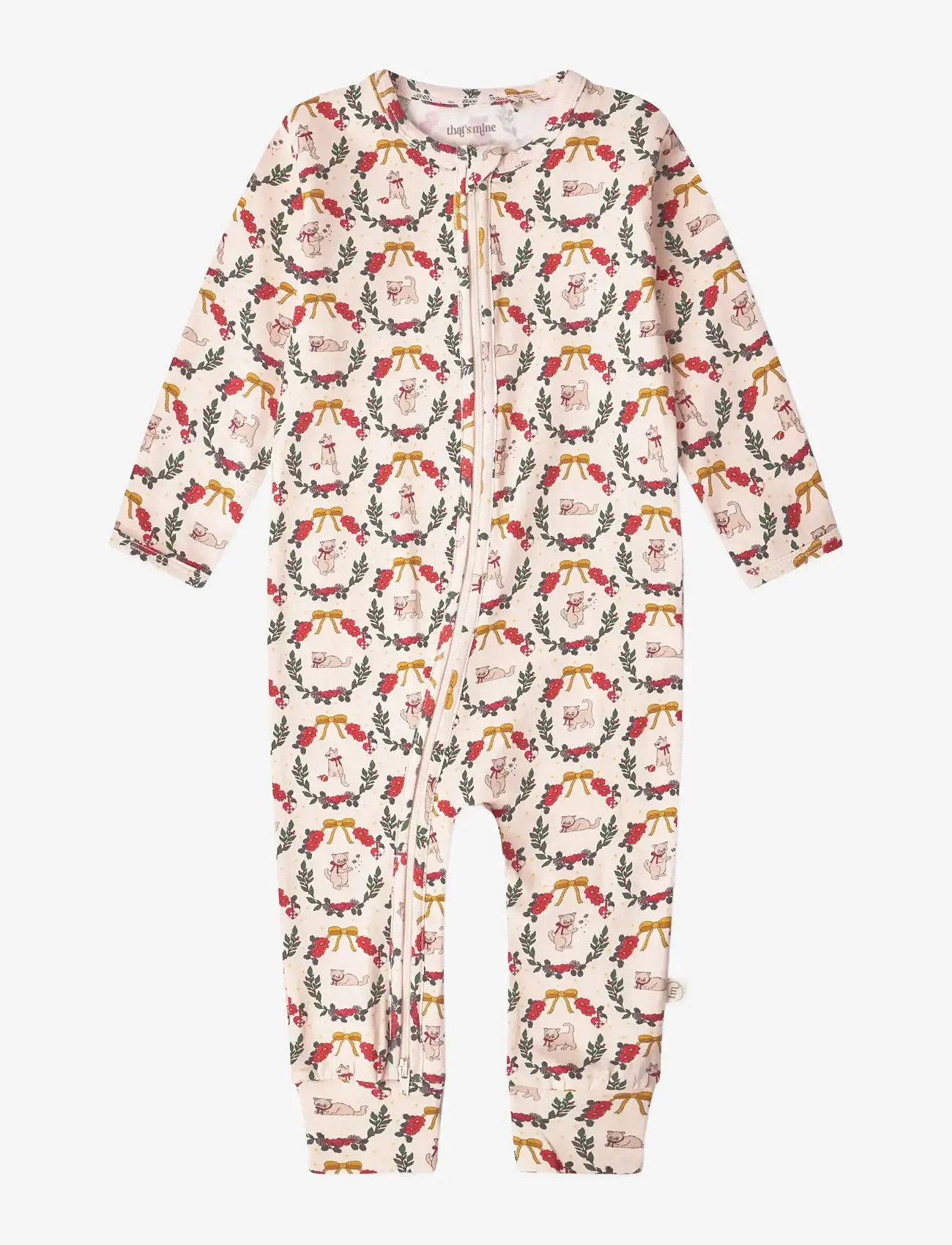 That's Mine - Elliotte onesie - natdragter - christmas wreath - 0