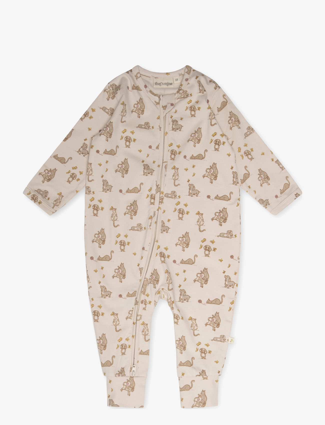 That's Mine Elliotte onesie - Pikkade varrukatega - FRIENDLY / beige