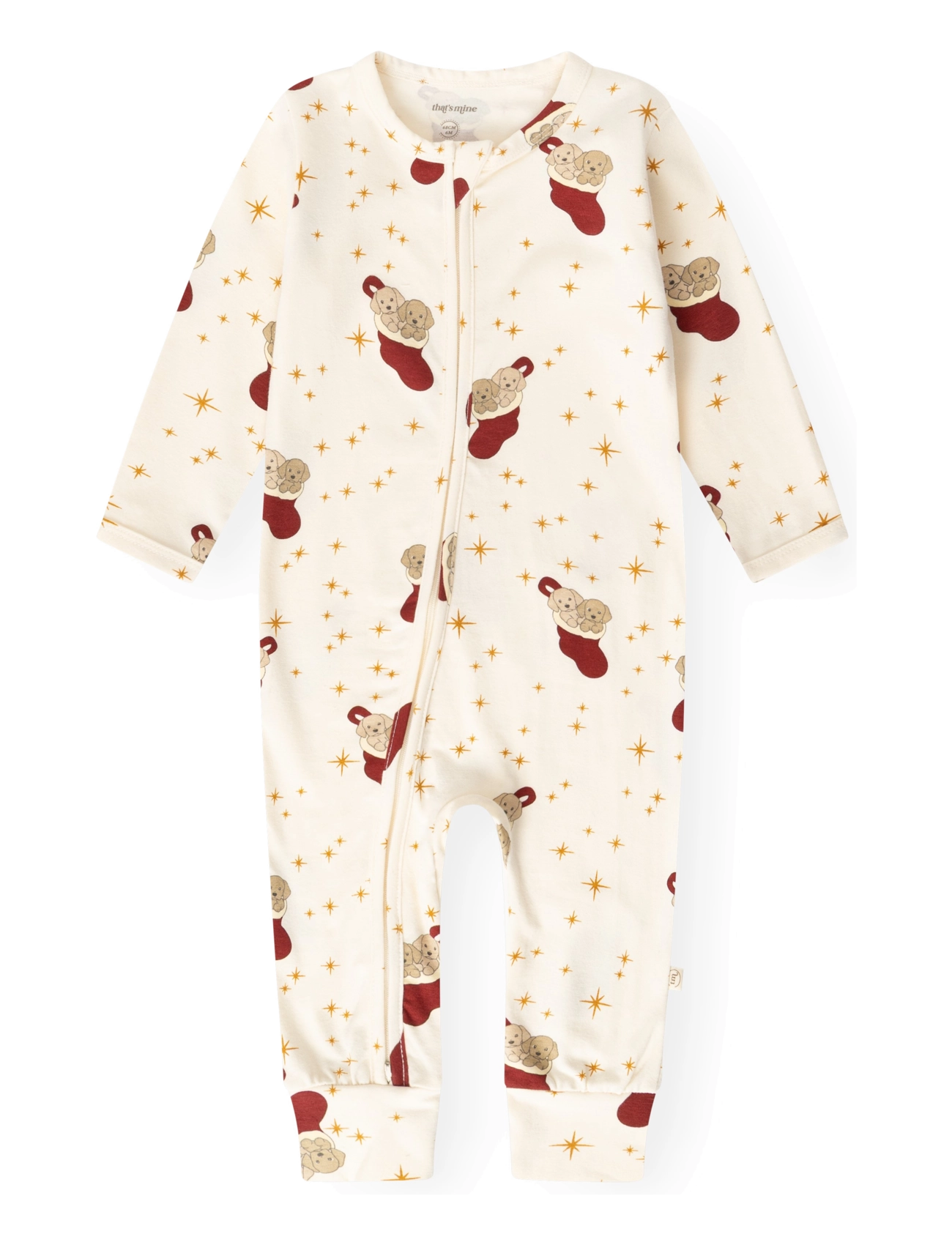 That's Mine Elliotte onesie - Tøj - HOLIDAY PUPPY / cream