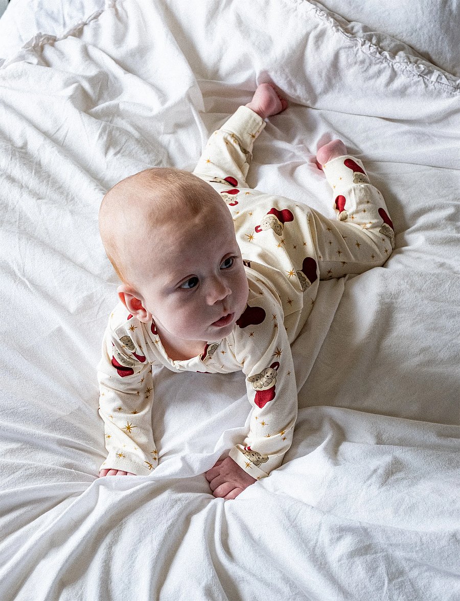 That's Mine - Elliotte onesie - schlafoveralls - holiday puppy - 0