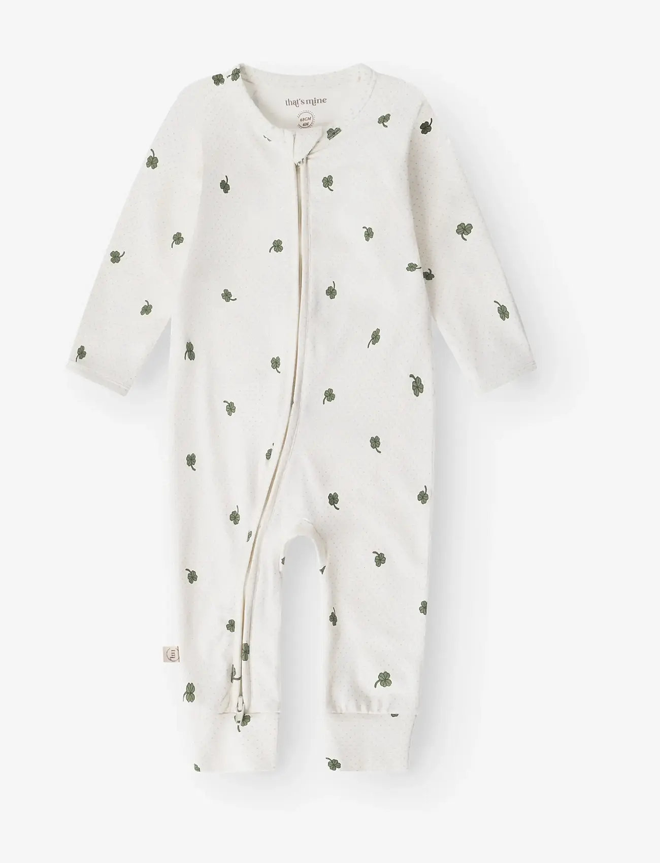 That's Mine - Elliotte onesie - sleeping overalls - specks of luck - 1