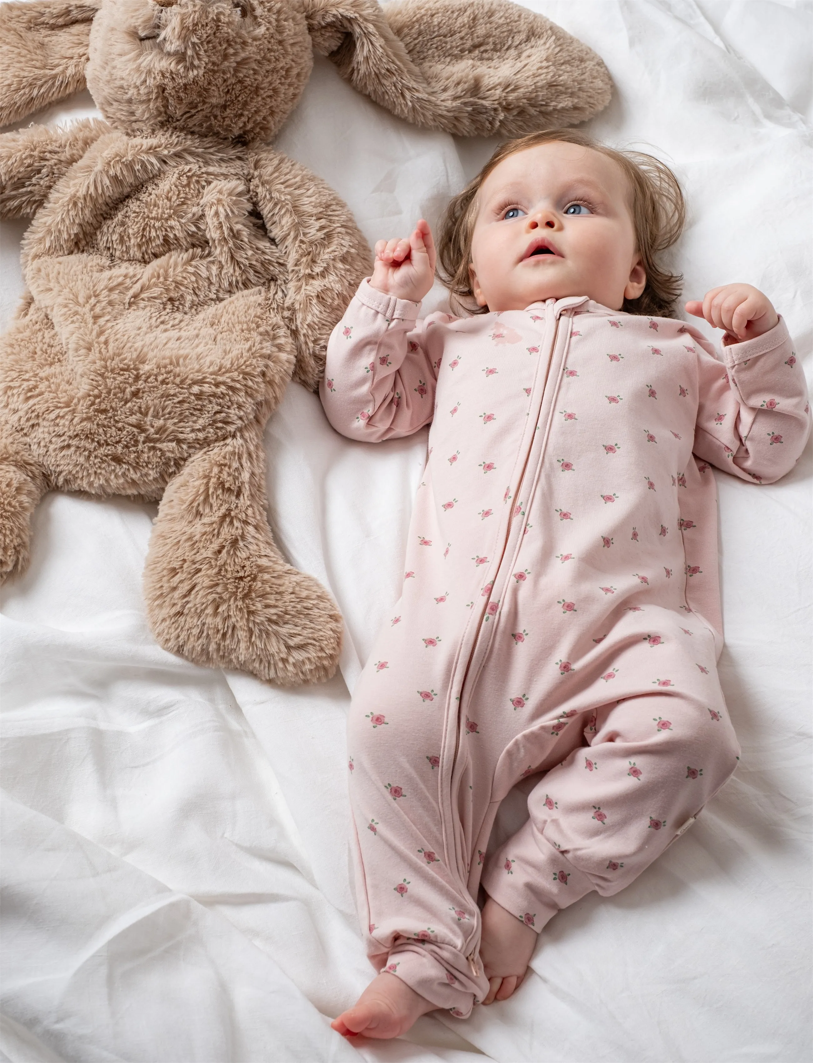 That's Mine - Elliotte onesie - schlafoveralls - tiny roses - 3