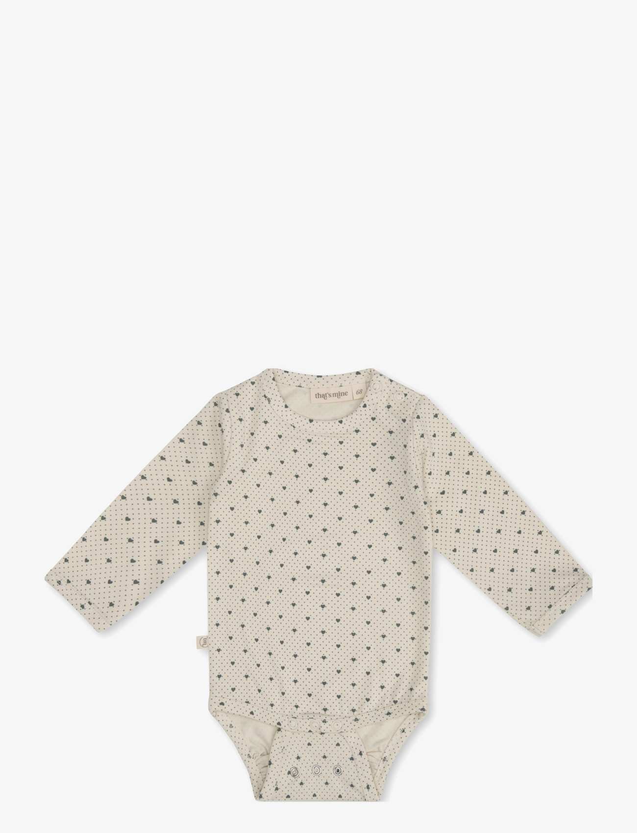 That's Mine Elia wrap body - Pikkade varrukatega bodid - LOTS OF LOVE SKY / beige