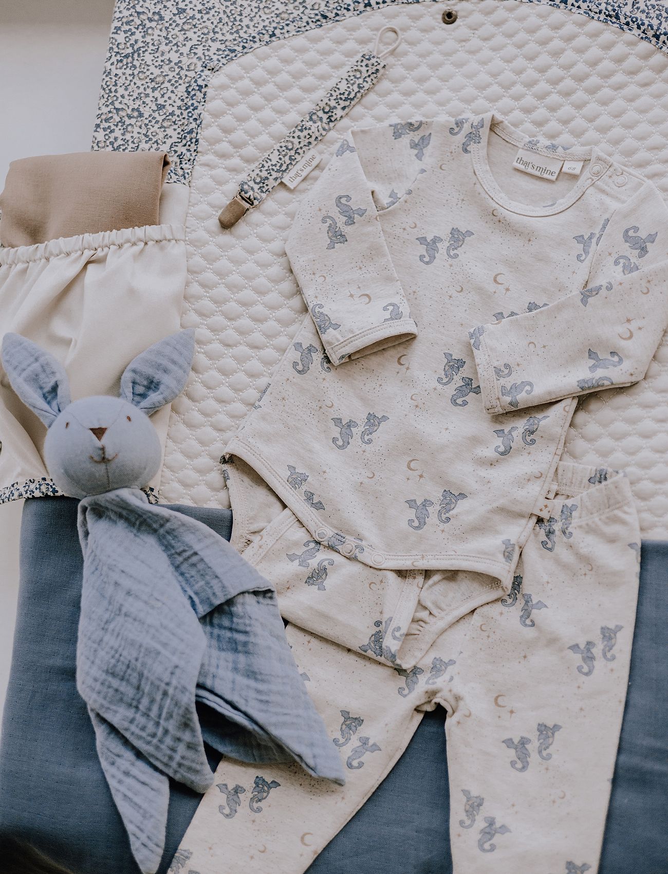 That's Mine - Ami Cuddle Cloth - laveste priser - blue bunnie - 1