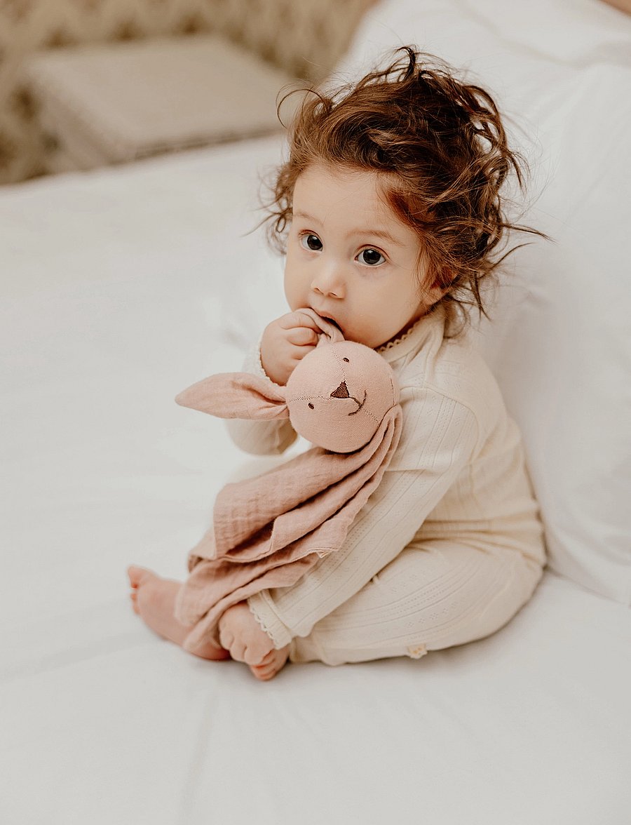 That's Mine - Ami Cuddle Cloth - snuttefiltar - shadow grey bunnie - 1