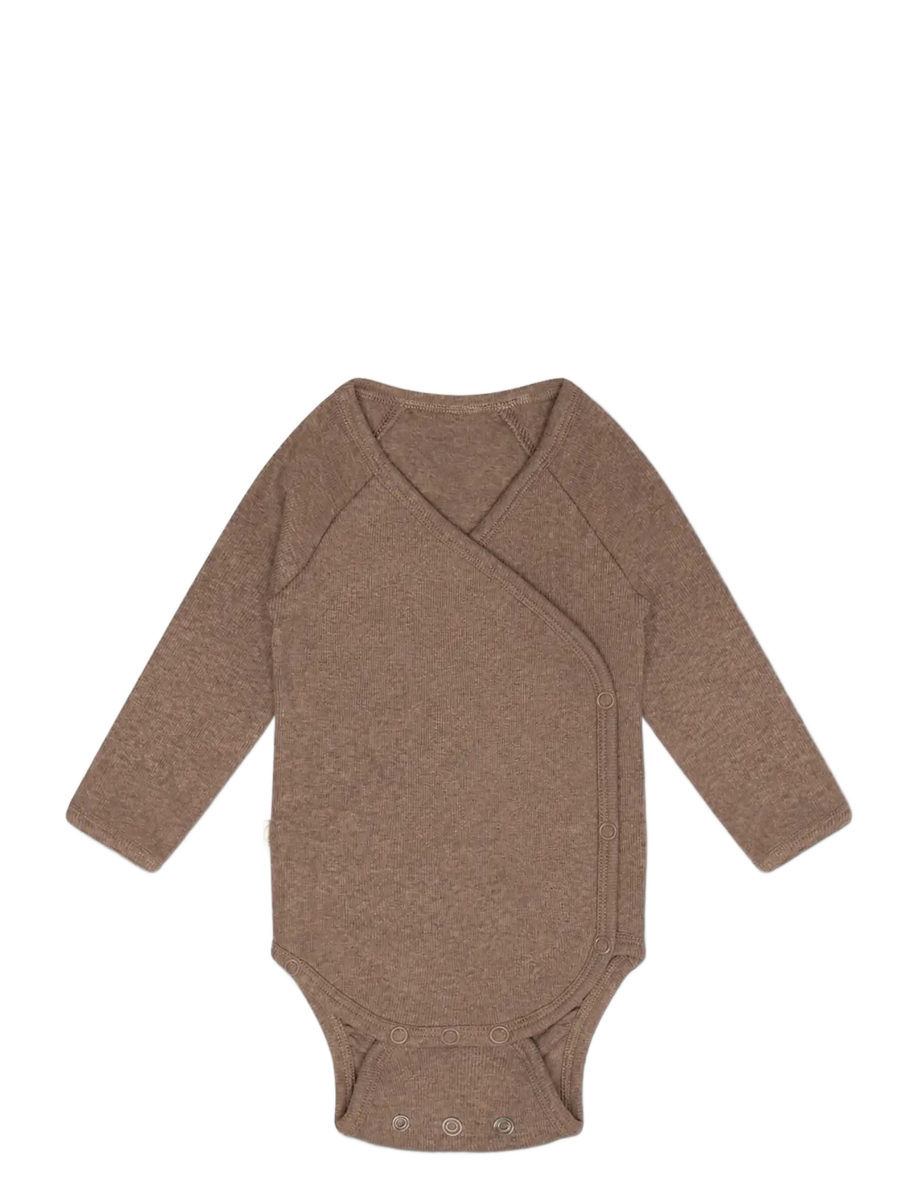 That's Mine Becca wrap bodystocking - Kläder - BROWN MELANGE / brown