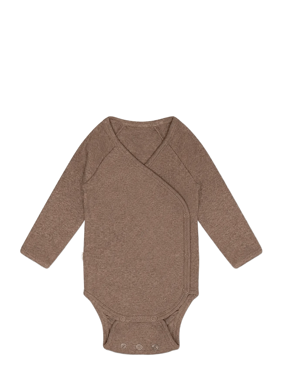 That's Mine - Becca wrap bodystocking - bodies à manches longues - brown melange - 1