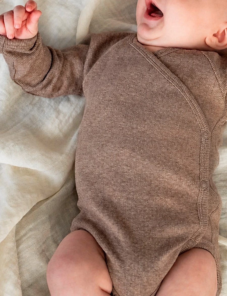 That's Mine - Becca wrap bodystocking - bodies à manches longues - brown melange - 0