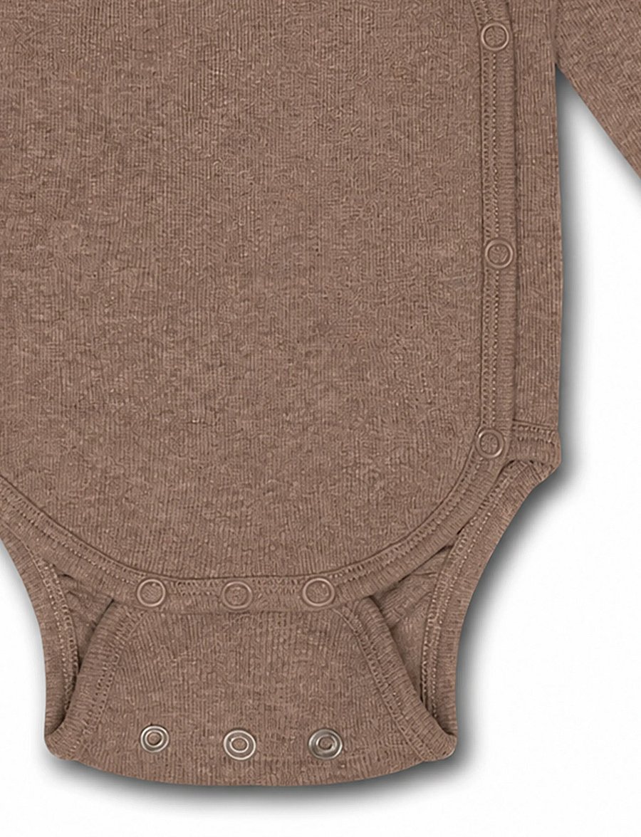 That's Mine - Becca wrap bodystocking - bodies à manches longues - brown melange - 3