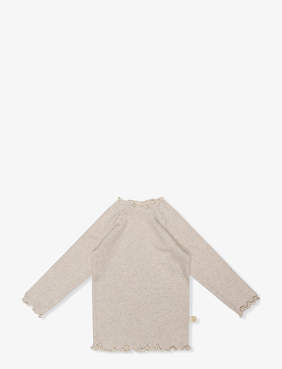 That's Mine - Micka blouse - langermede t-skjorter - light brown melange - 1