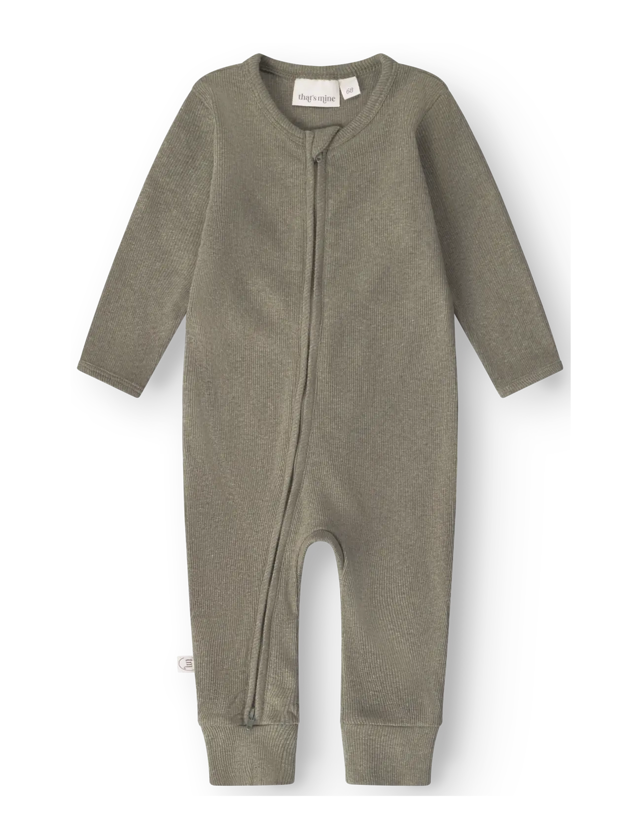 That's Mine Cathie onesie - Pikkade varrukatega - GREEN MELANGE / khaki/green