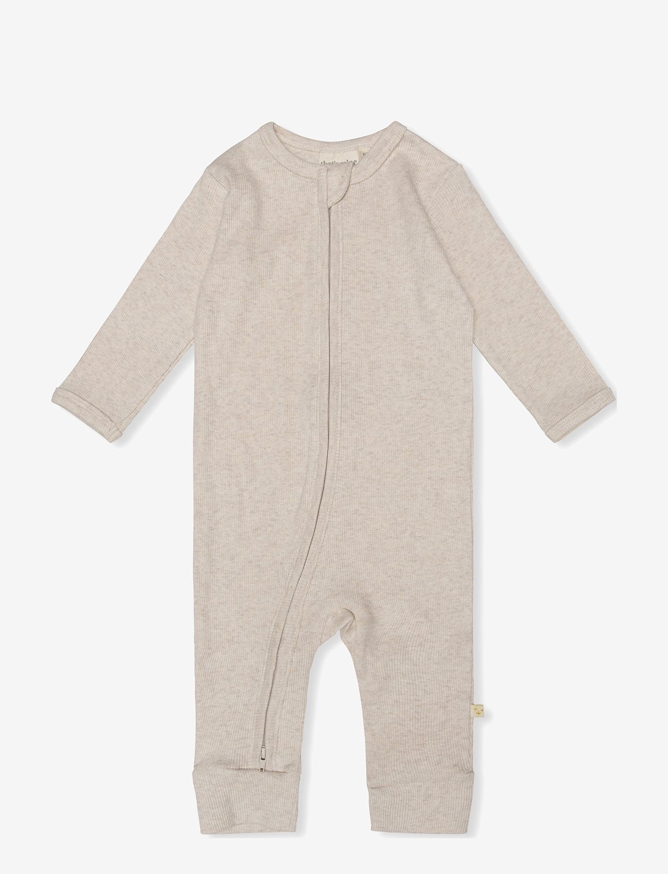 That's Mine - Cathie onesie - langærmede heldragter - light brown melange - 0