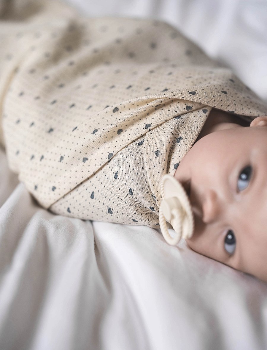 That's Mine - Jana muslin swaddle - musliinist tekid - lots of love sky - 4