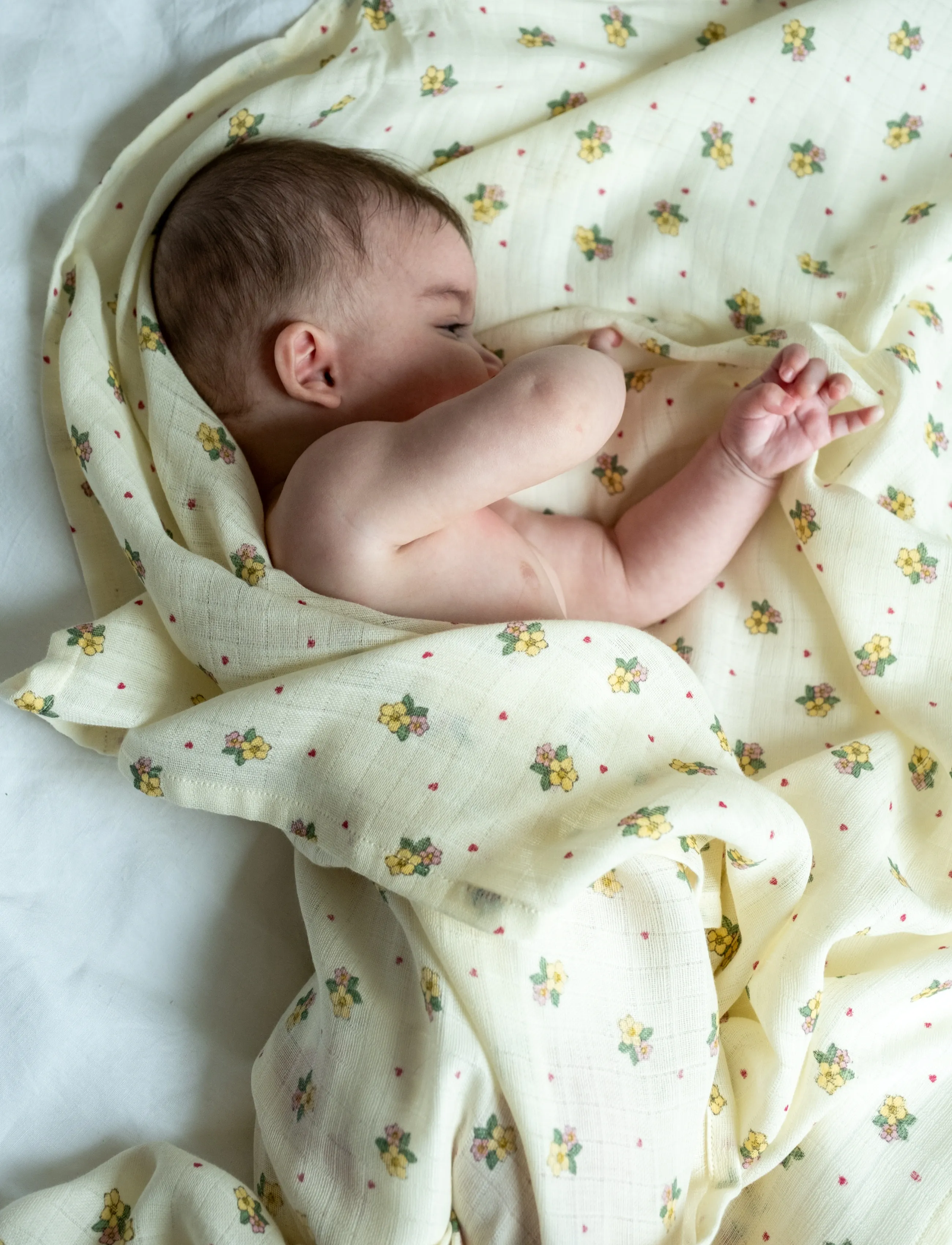 That's Mine - Jana muslin swaddle - muslin blankets - sweetheart petals - 2