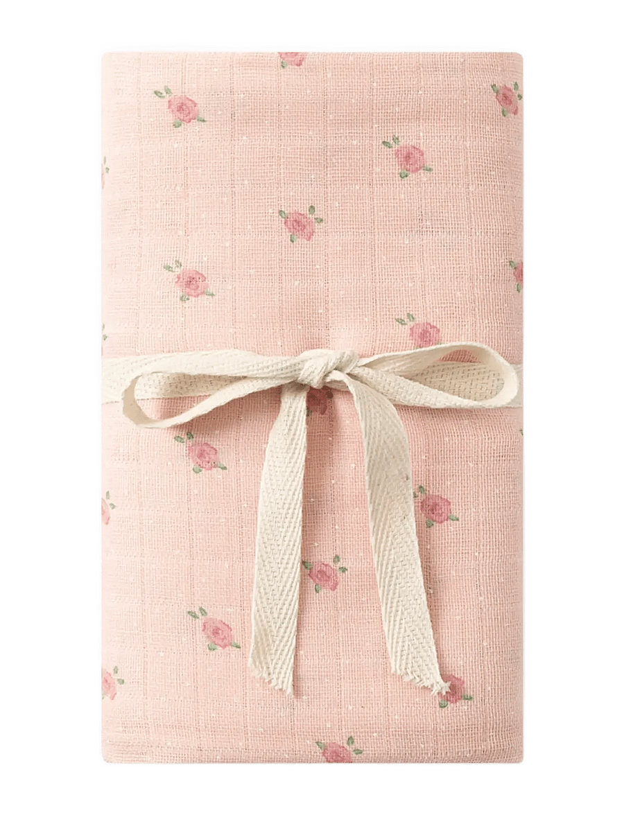 That's Mine - Jana muslin swaddle - musliinist tekid - tiny roses - 1