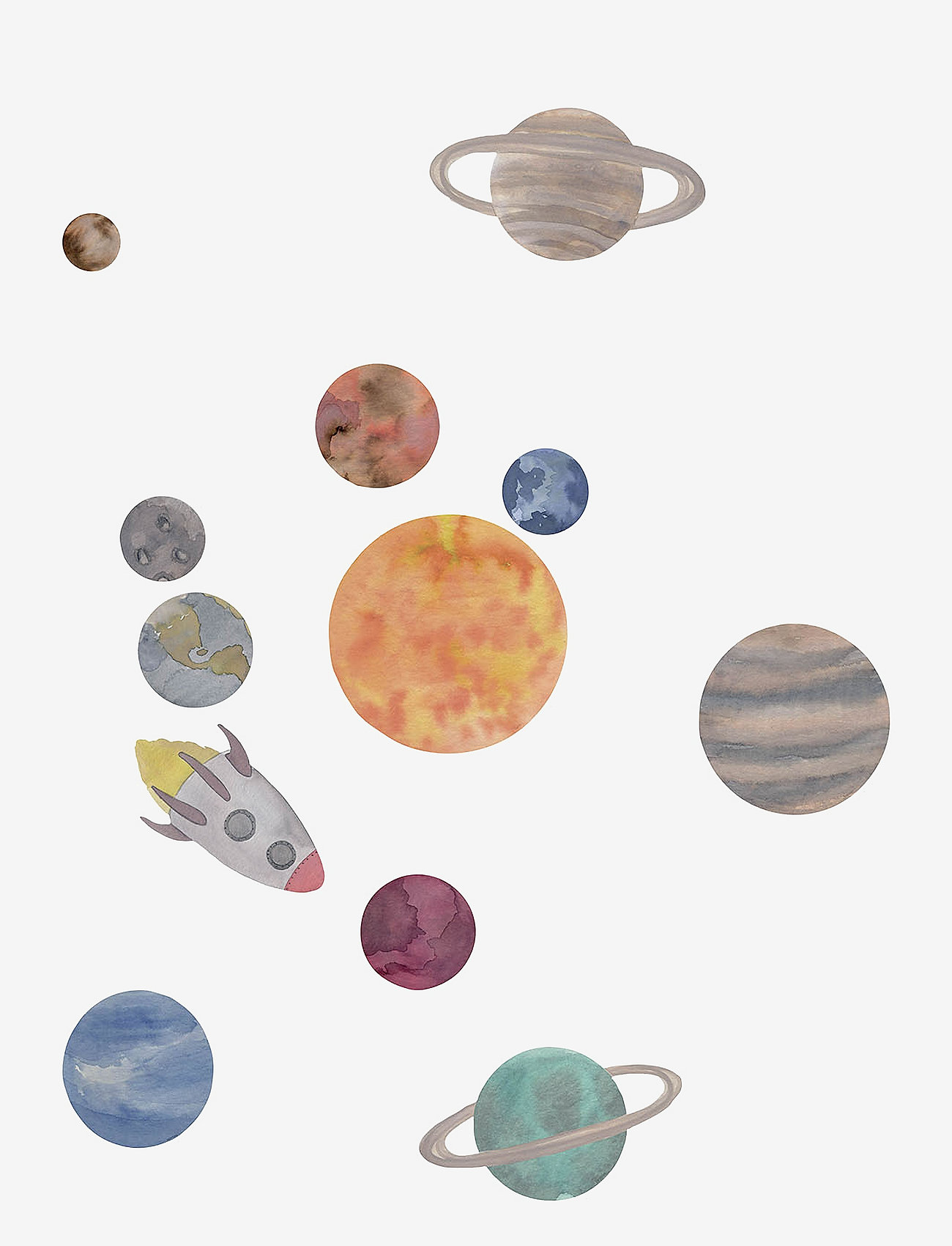 That's Mine - Wallstickers Solar system - vægklistermærker med natur - multi - 1