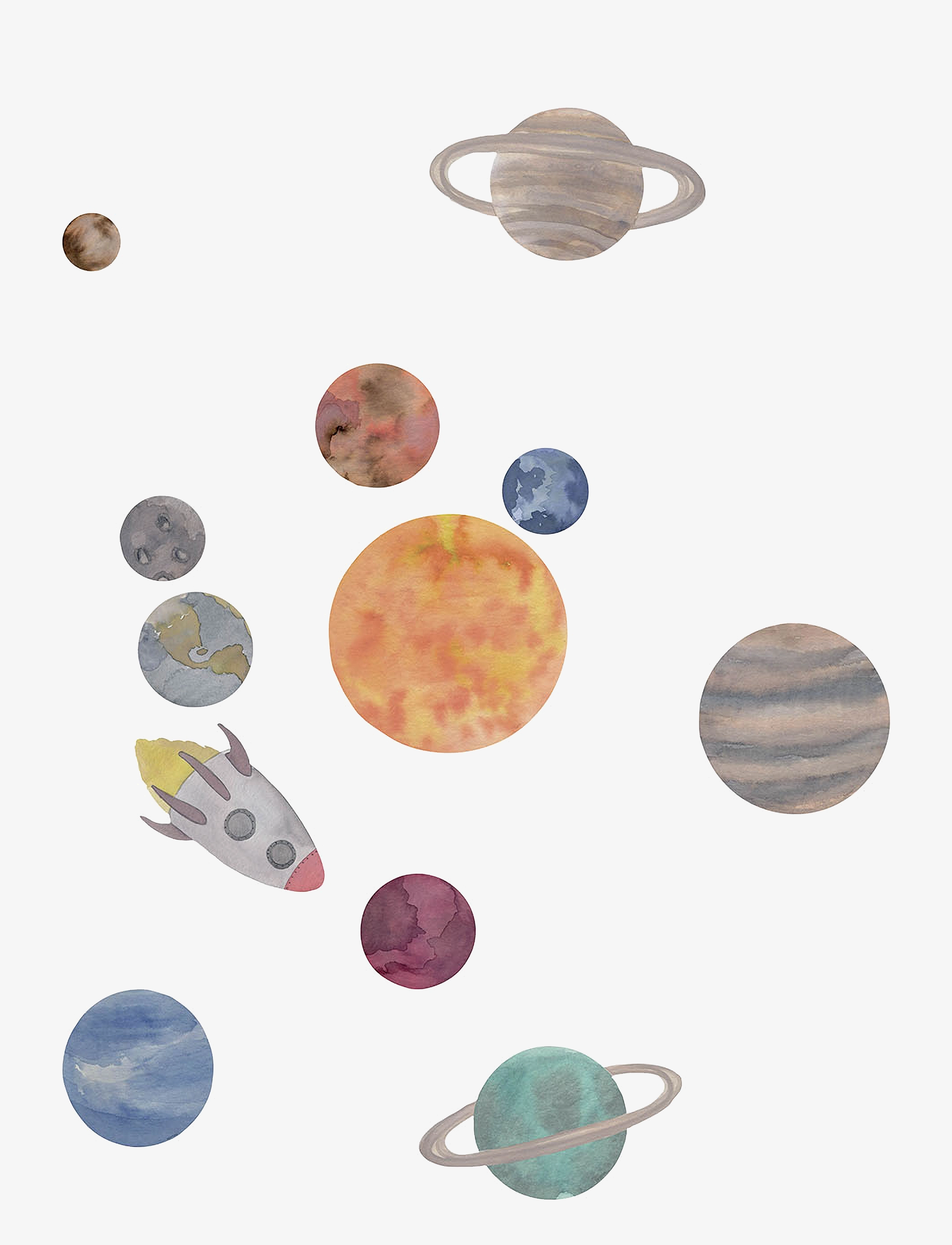 That's Mine Wallstickers Solar system - 4 for 3 - MULTI / multi