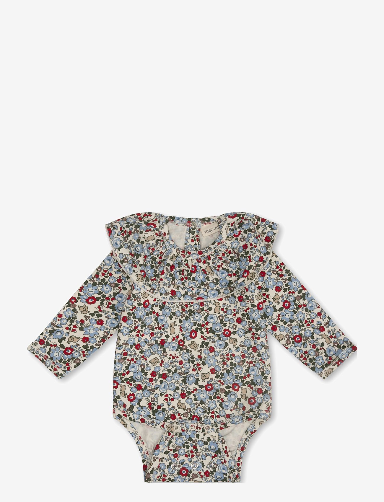 That's Mine - Ella bodystocking - långärmade bodies - flora bunnies rouge - 0