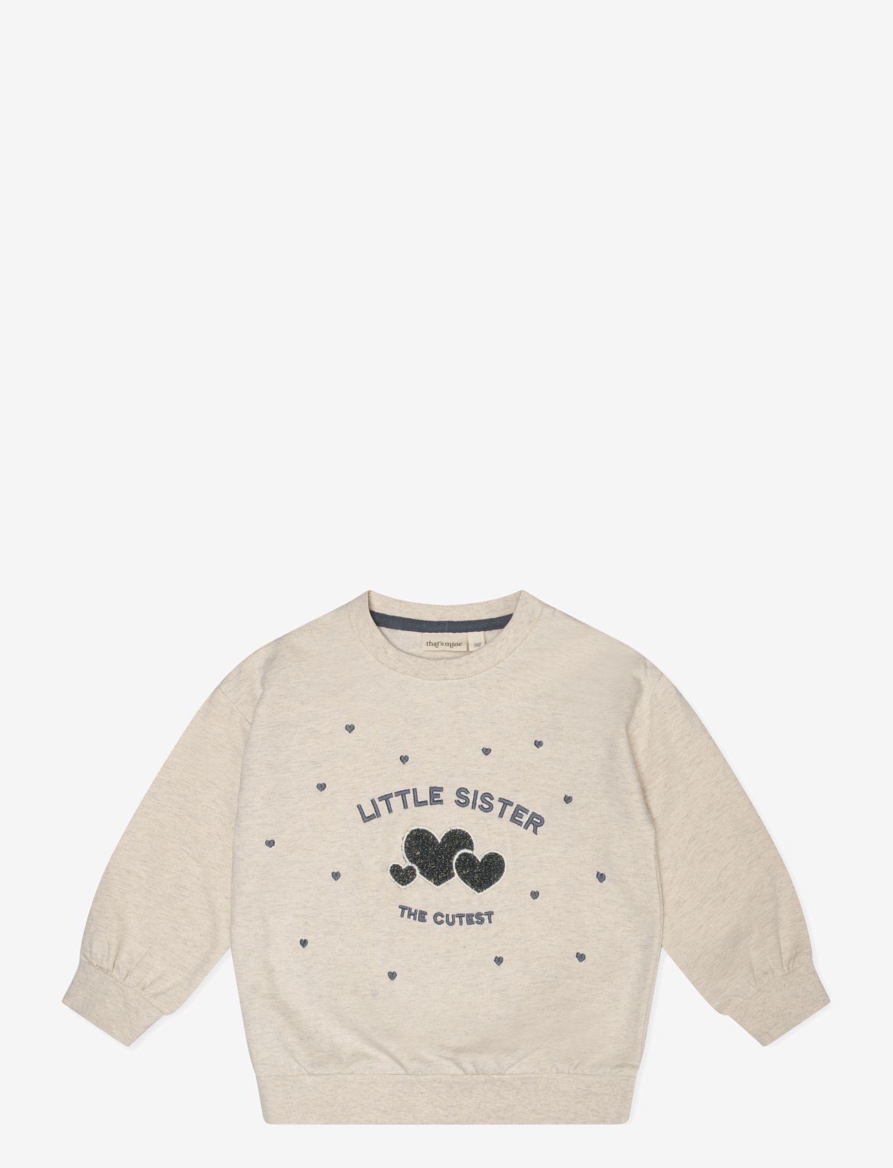 That's Mine - Finley little sister sweatshirt - sweatshirts - light creme melange - 0