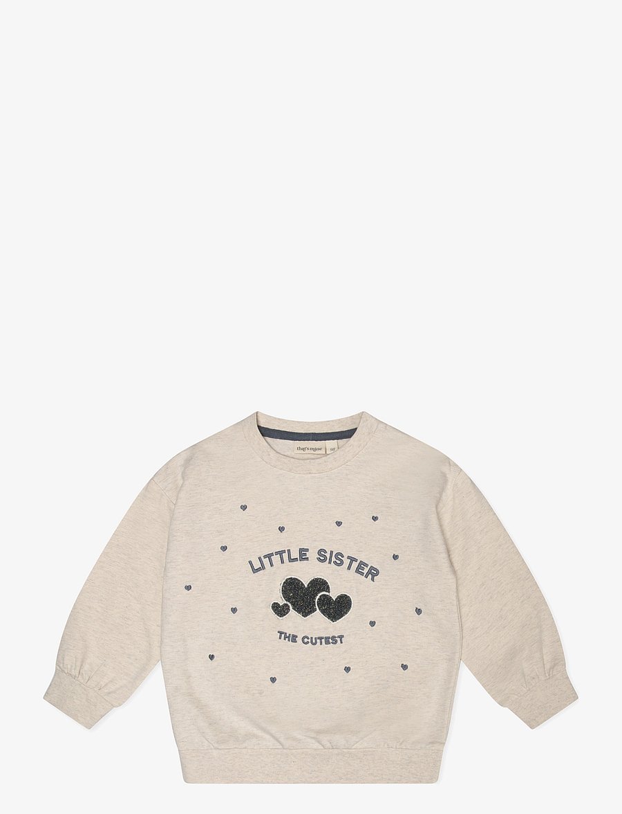 That's Mine - Finley little sister sweatshirt - sweatshirts - light creme melange - 0