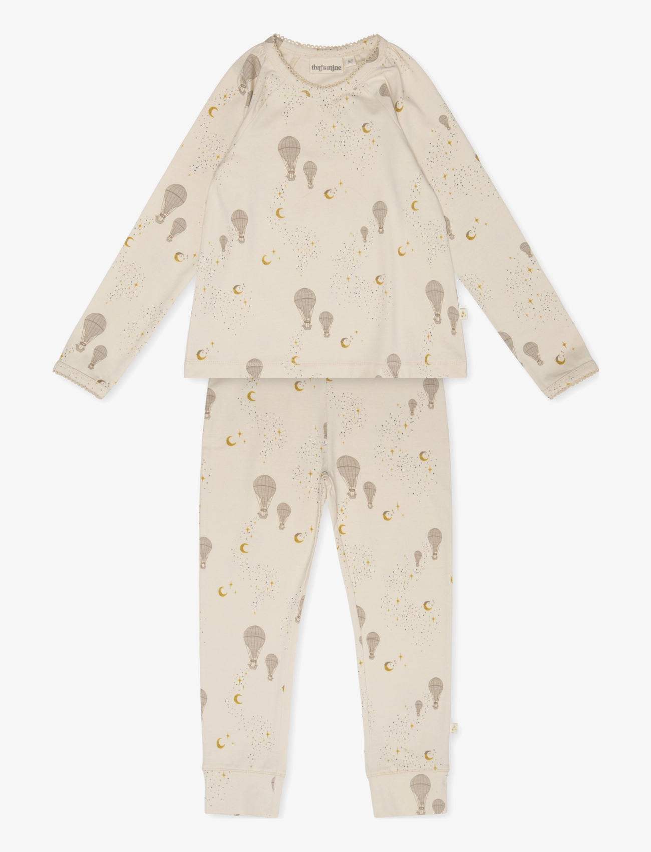 That's Mine Eluna Homewear Set, Børn, Hjemmetøjssæt, Beige, Str: 110