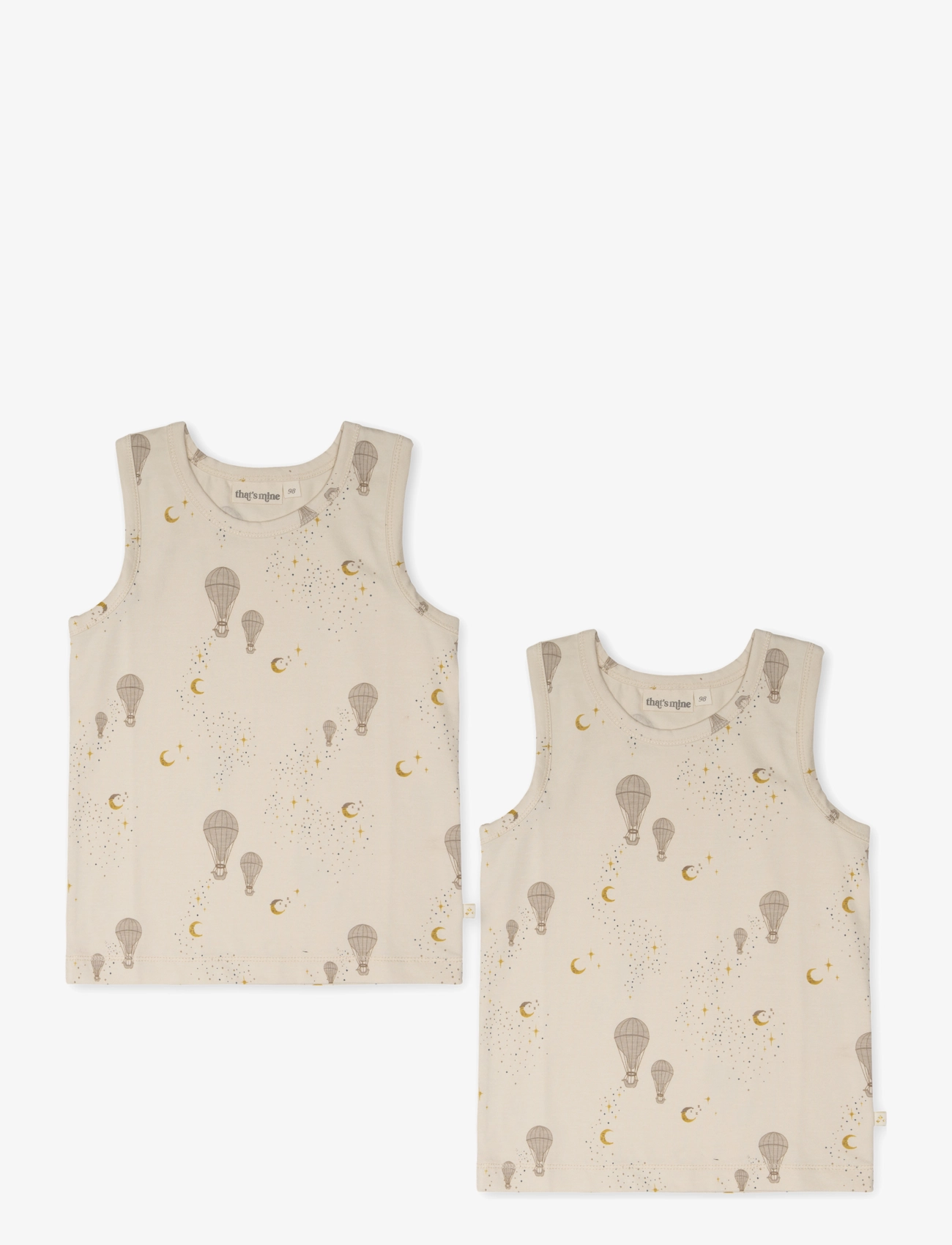 THAT'S MINE Emil Tanktop 2-Pack Beige - 98 - Kinder