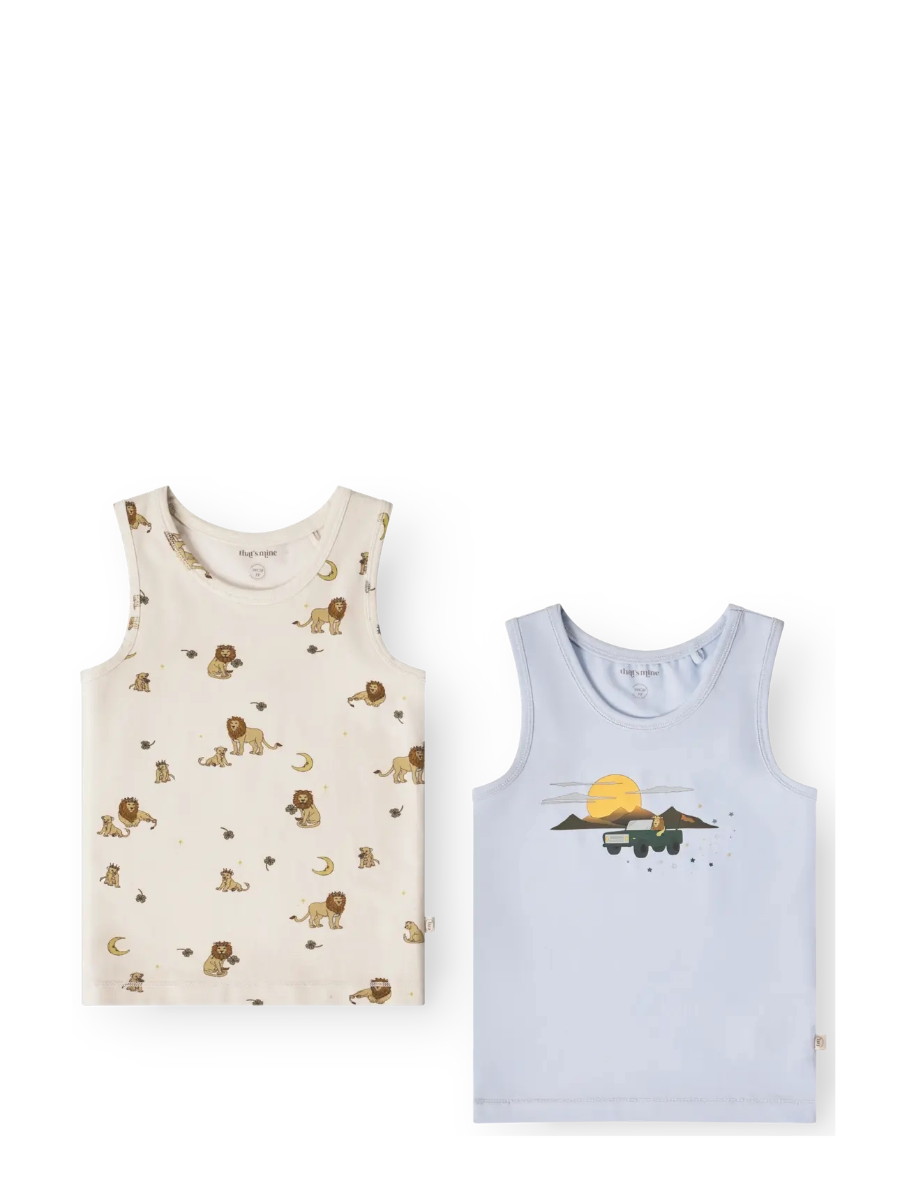 That's Mine Emil tanktop 2-pack - Ærmeløs undertrøje - LION / blue