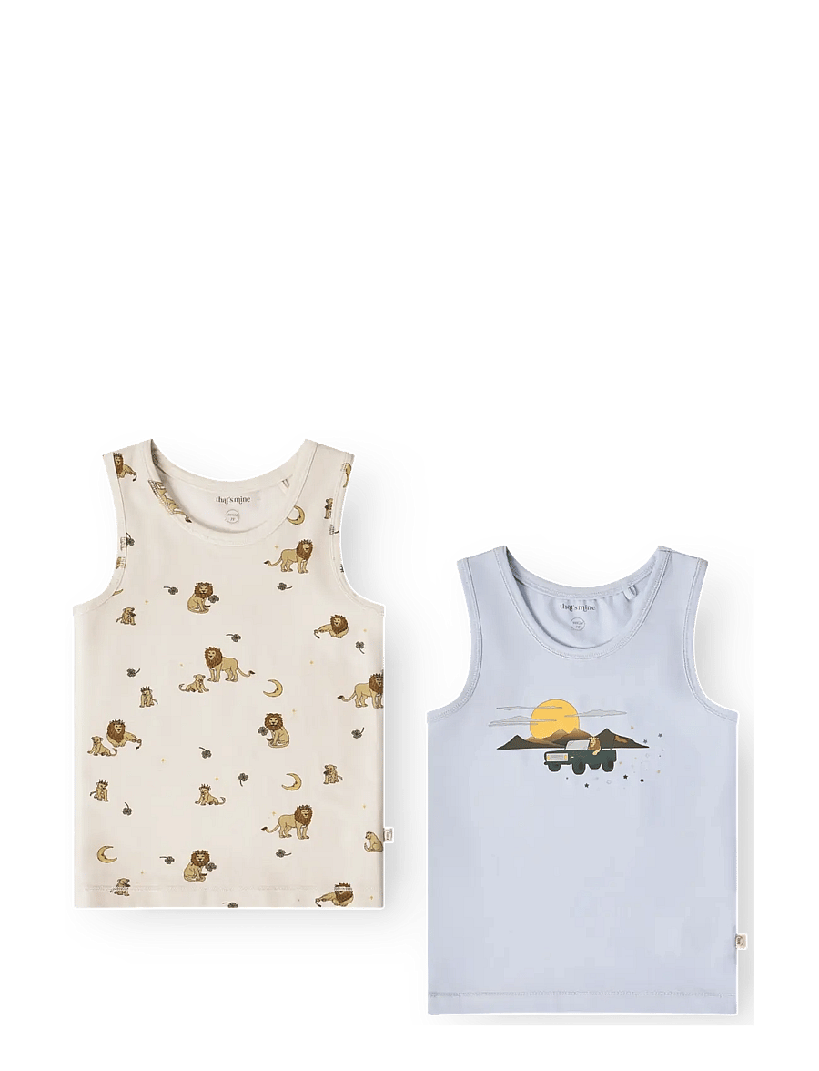 That's Mine - Emil tanktop 2-pack - maikad - lion - 0