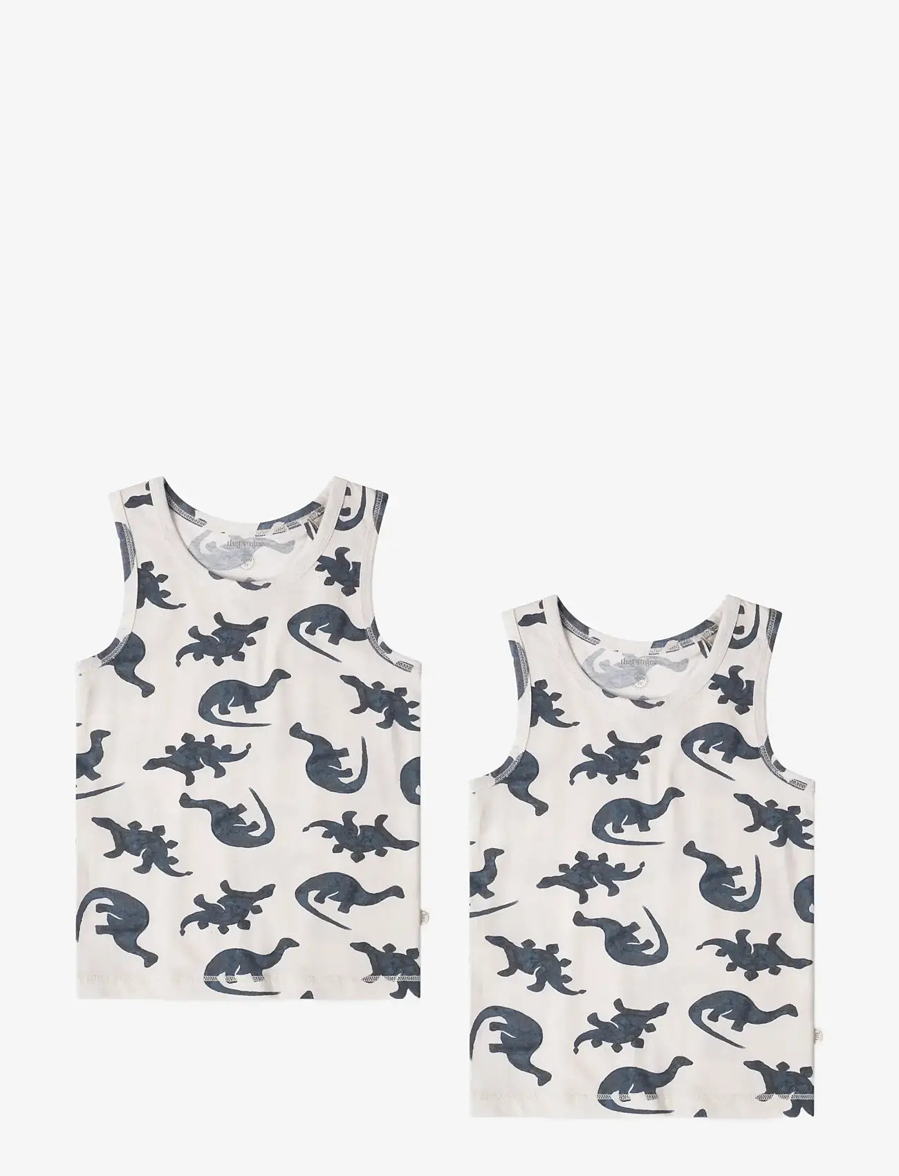That's Mine - Emil tanktop 2-pack - Ærmeløs undertrøje - mono dino - 1