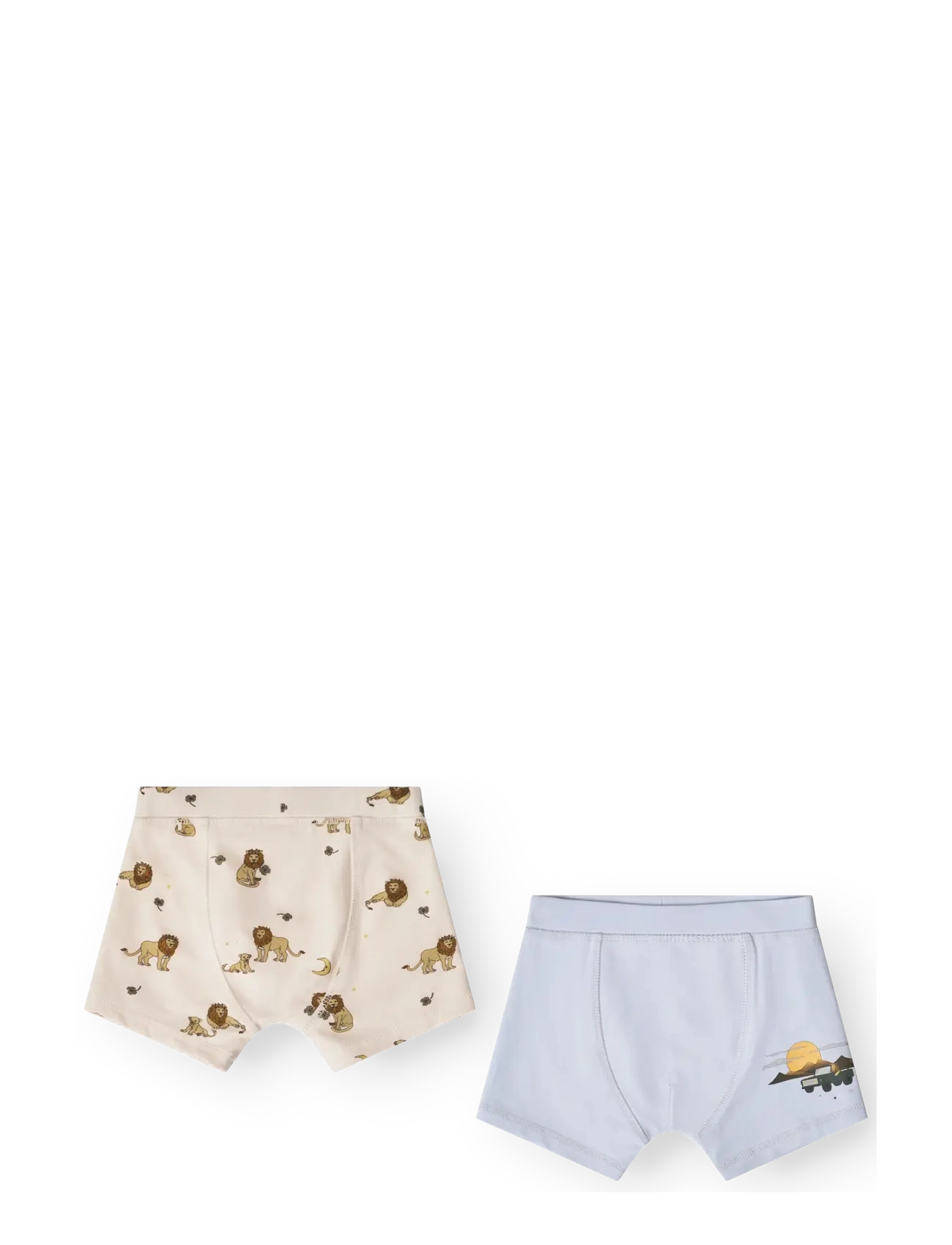 That's Mine Ebbe Boxershorts 2-Pack, 110, Cream, Undertøj > Underbukser, Børn