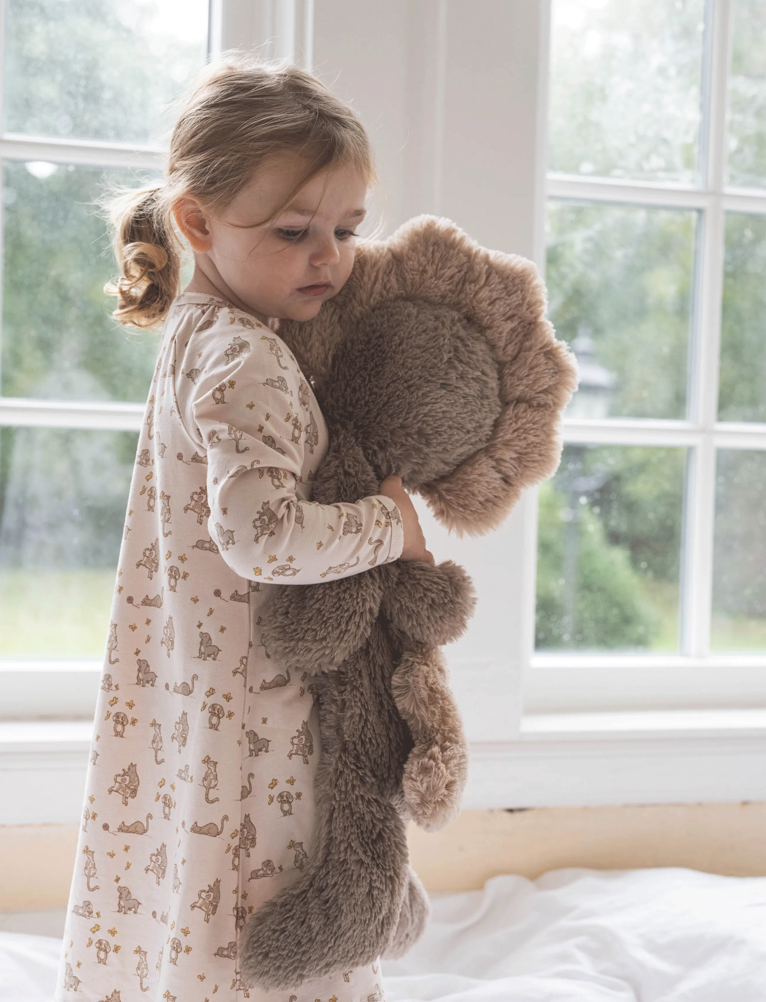 That's Mine Houston Heavy Teddy Large, BIG-55X20 cm, Soft Spielzeug, Beige - Stuffed Animals, Kinder