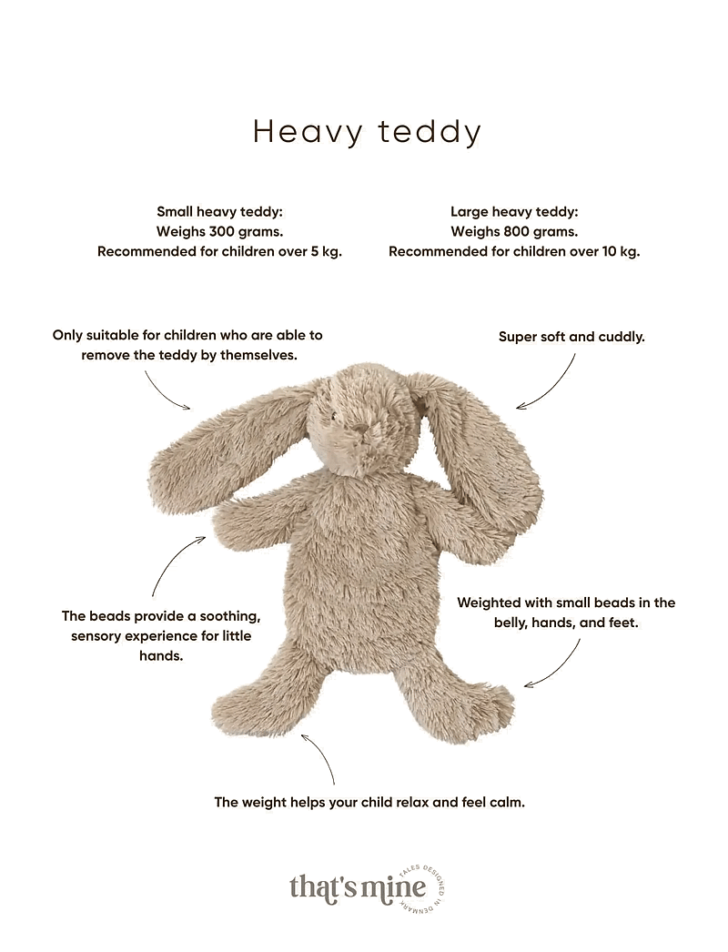 That's Mine - Houston heavy teddy small - pehmed loomad - bunny - 2