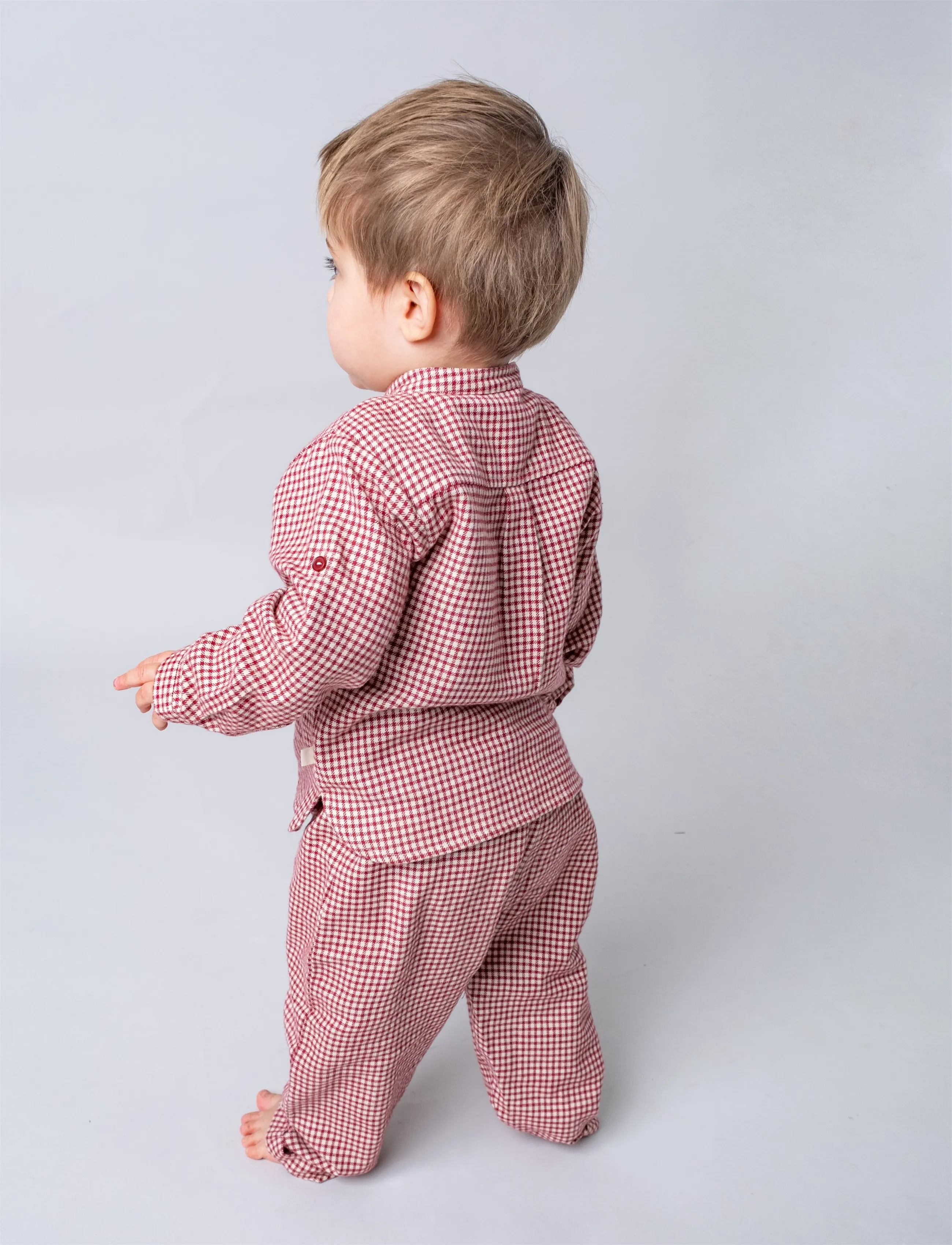 That's Mine Hektor pants - Hosen - MAPLE CHECK / red
