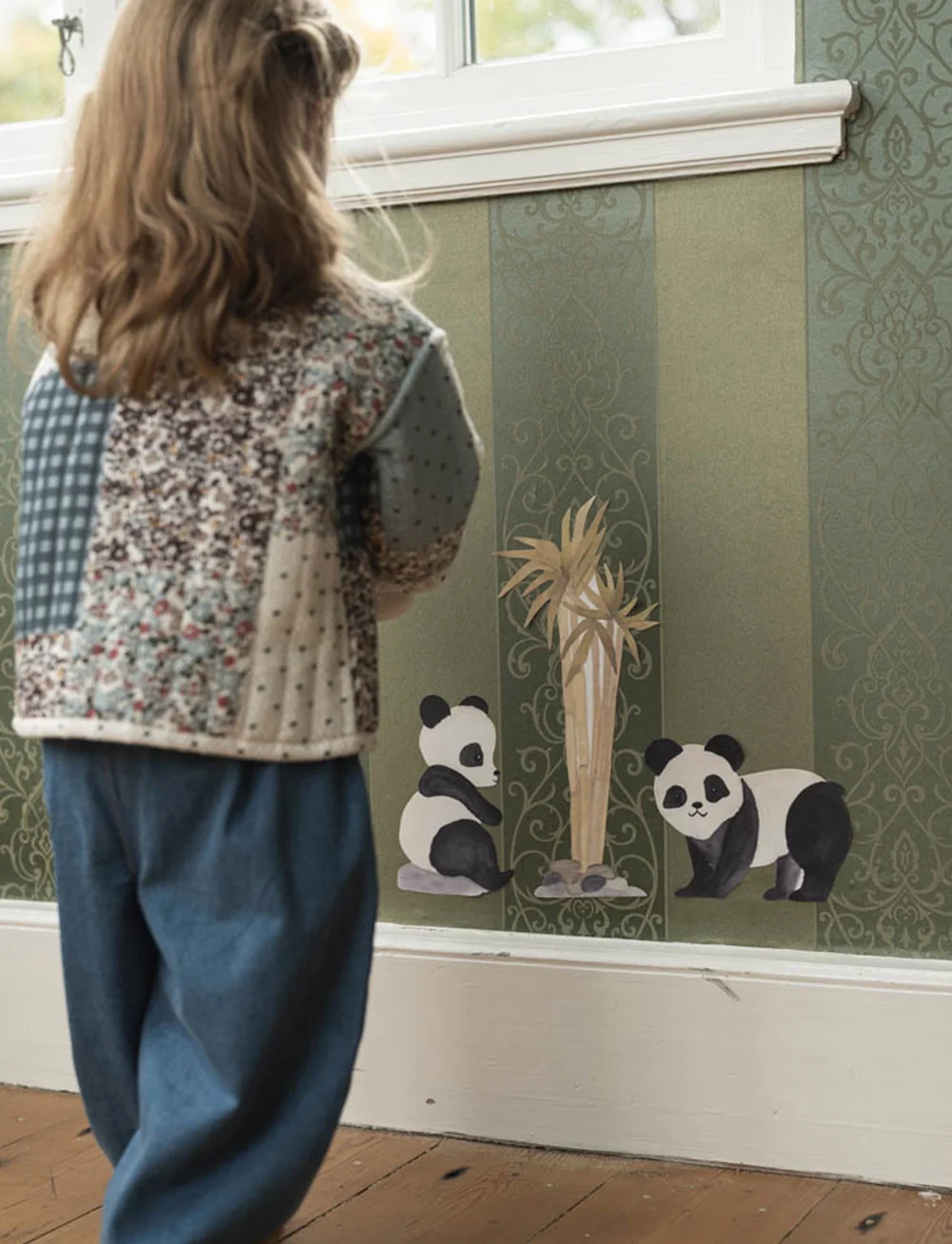 That's Mine - Wallstickers pandas and bambus - loomad - beige - 0