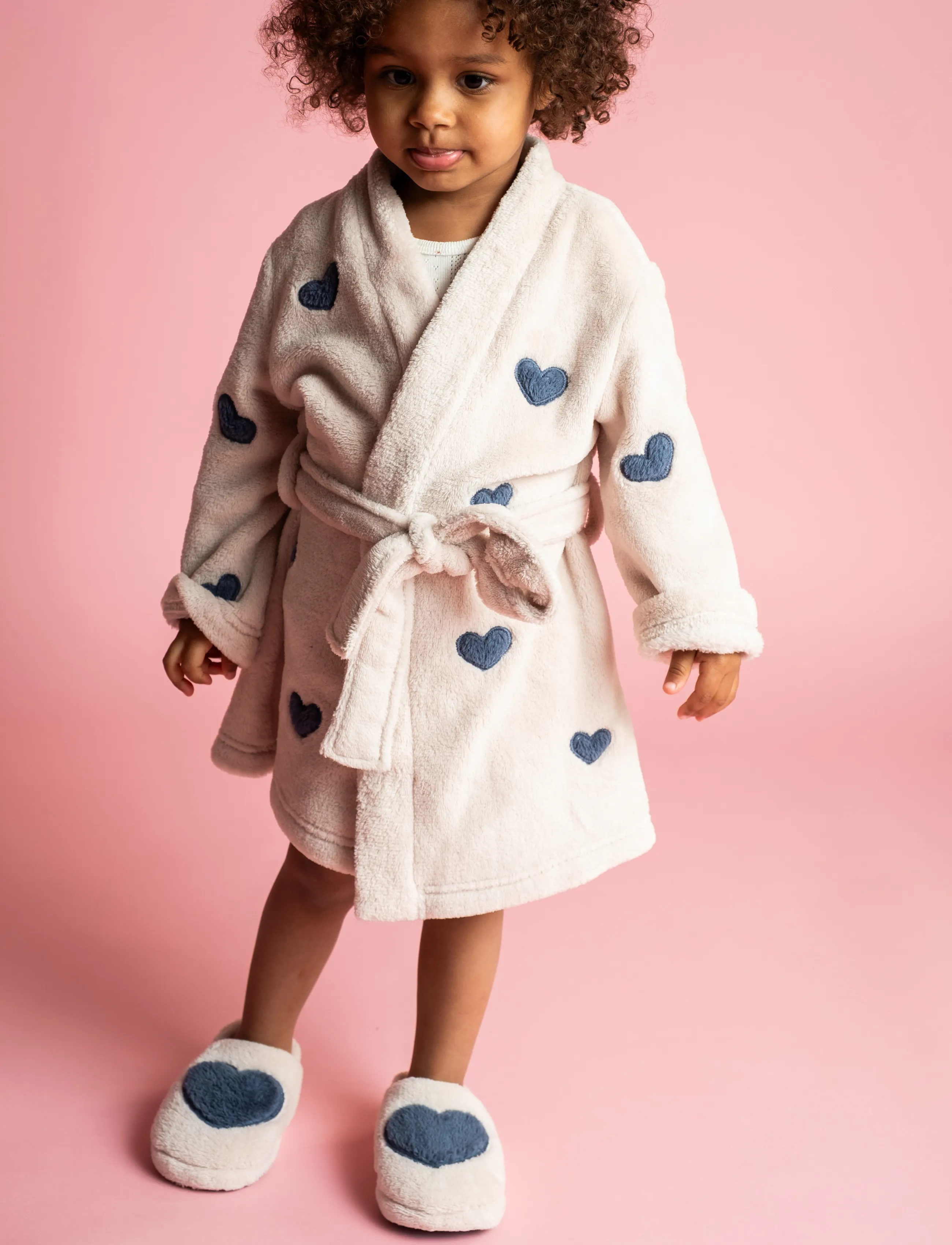 That's Mine Mace Bath Robe, 3-4Y, Night & Underwear, Beige - Bathrobes, Kinder