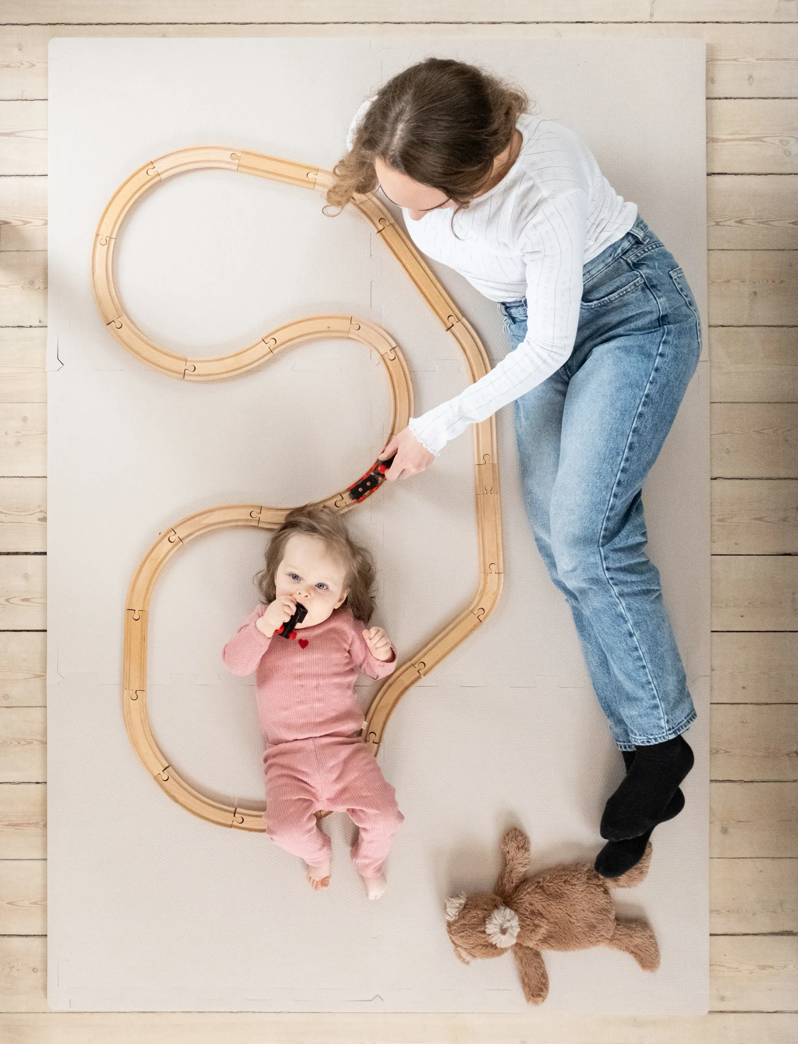 That's Mine - Arie foam play mat square - aktivitetssentre & lekematter - soft brown - 3