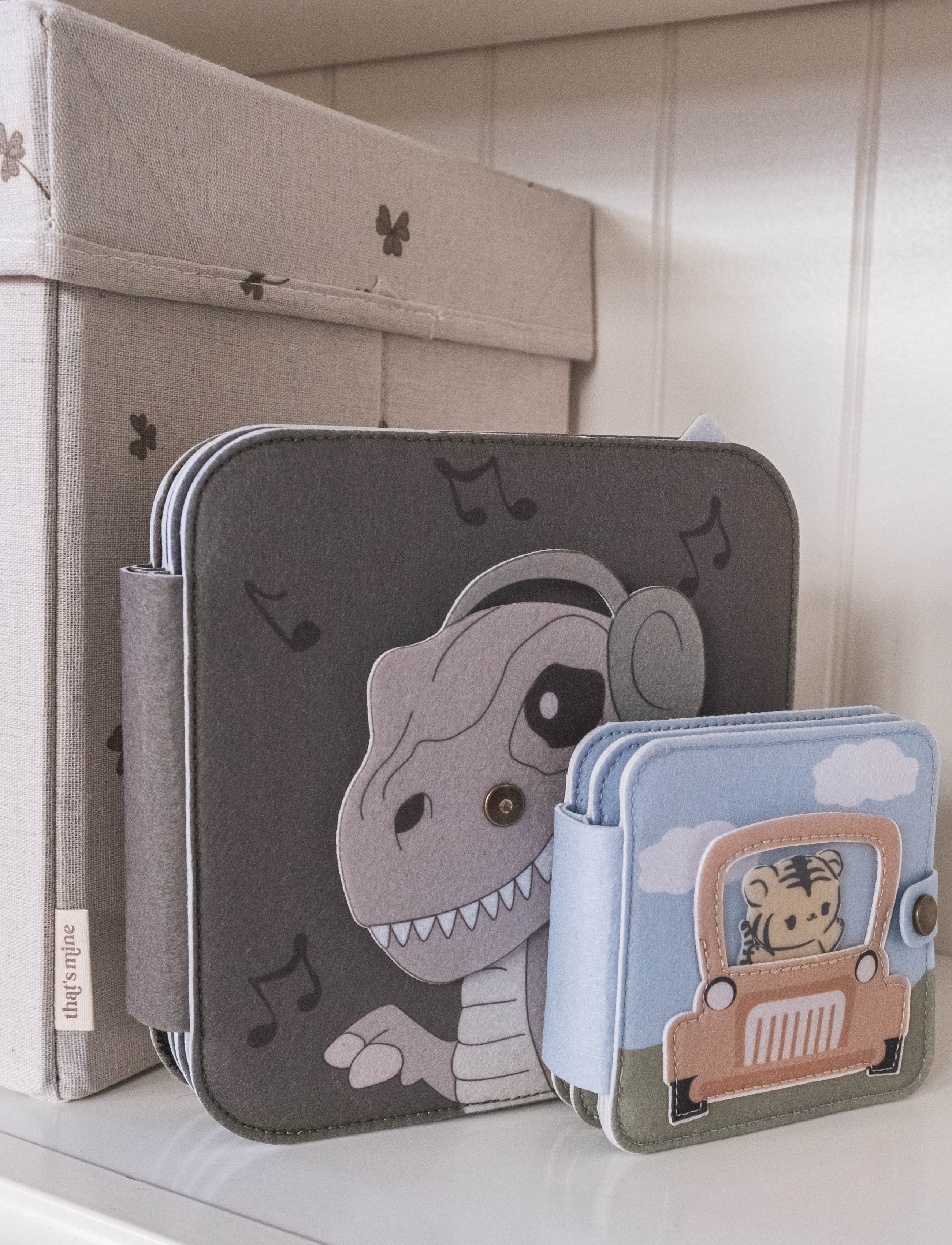 That's Mine Ely Felt Activity Book, Børn, Baby Books, Blå, Str: ONE SIZE