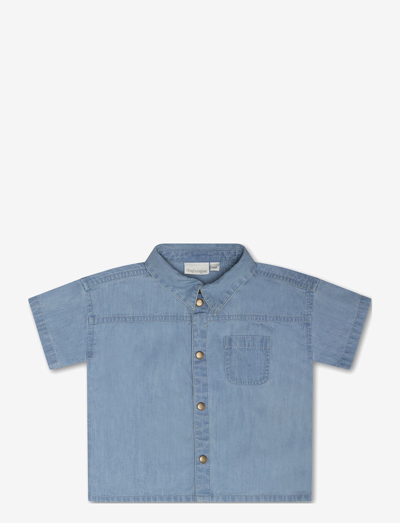 That's Mine - Silas shirt - kortærmede skjorter - blue - 1