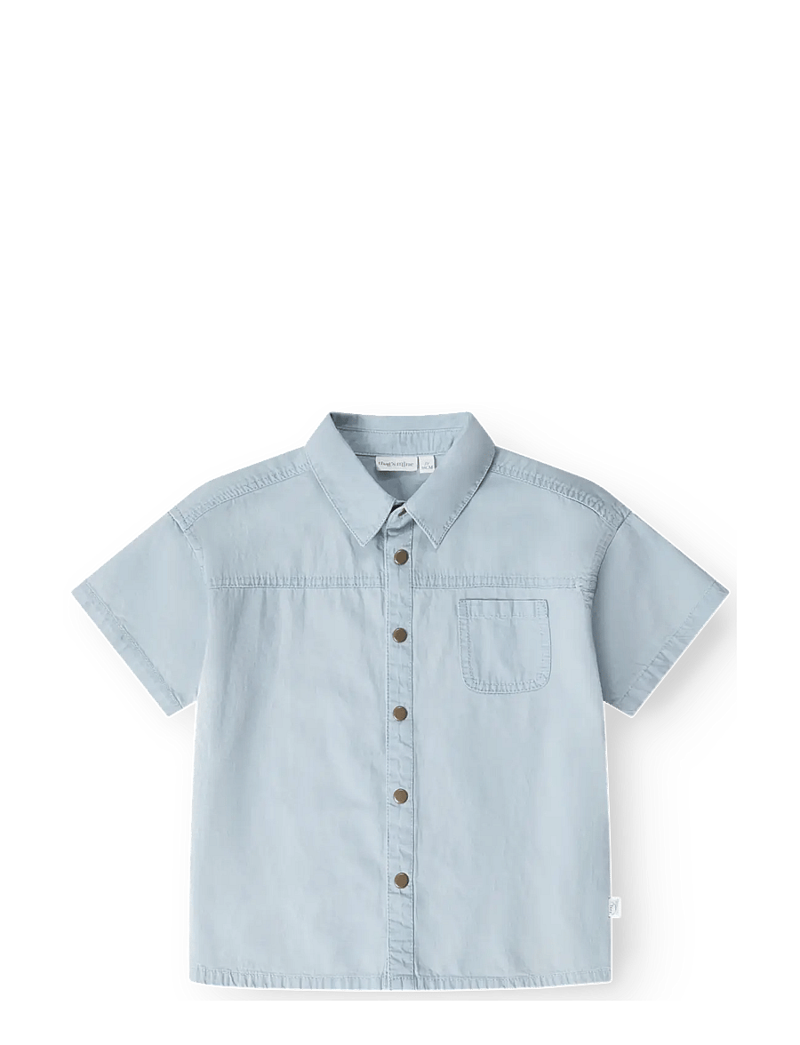 That's Mine - Silas shirt - lühikeste varrukatega särgid - blue mist - 1