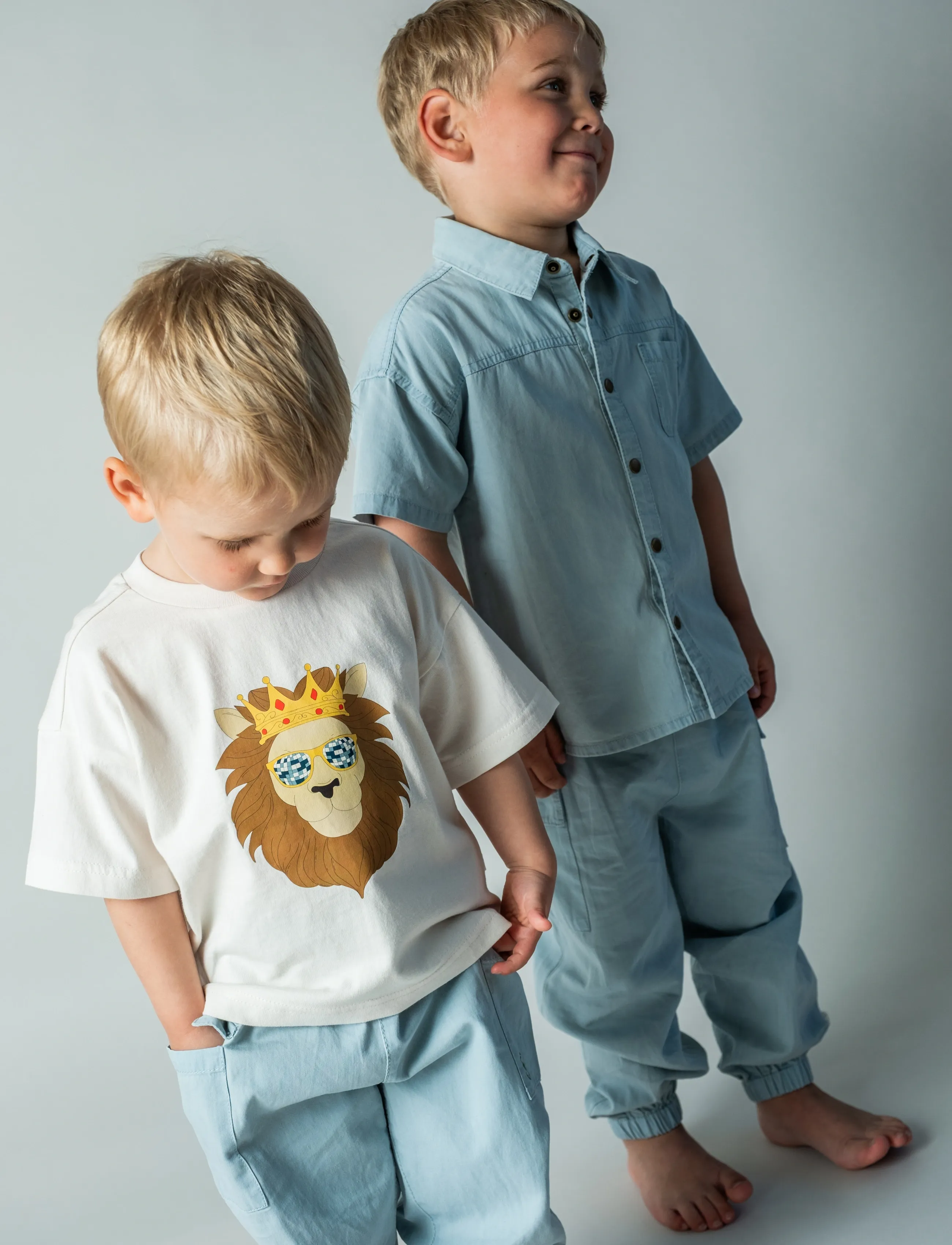 That's Mine - Silas shirt - krekli ar īsām piedurknēm - blue mist - 4