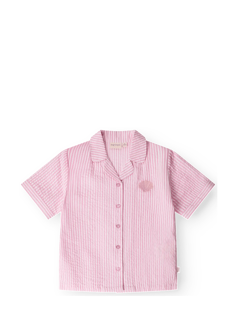 That's Mine - Ino shirt - kurzärmlige hemden - pink stripe - 1