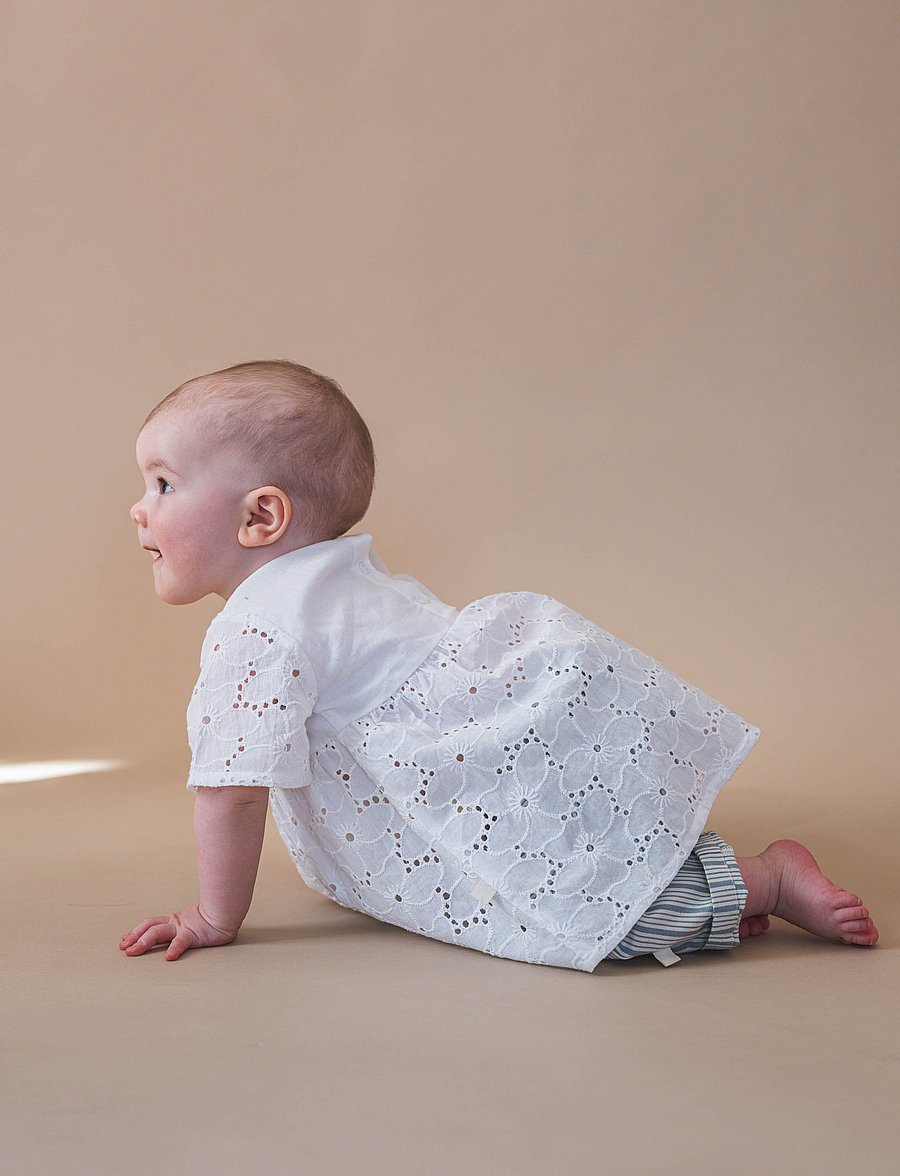 That's Mine - Ilia dress - kurzärmelige babykleider - brilliant white - 0