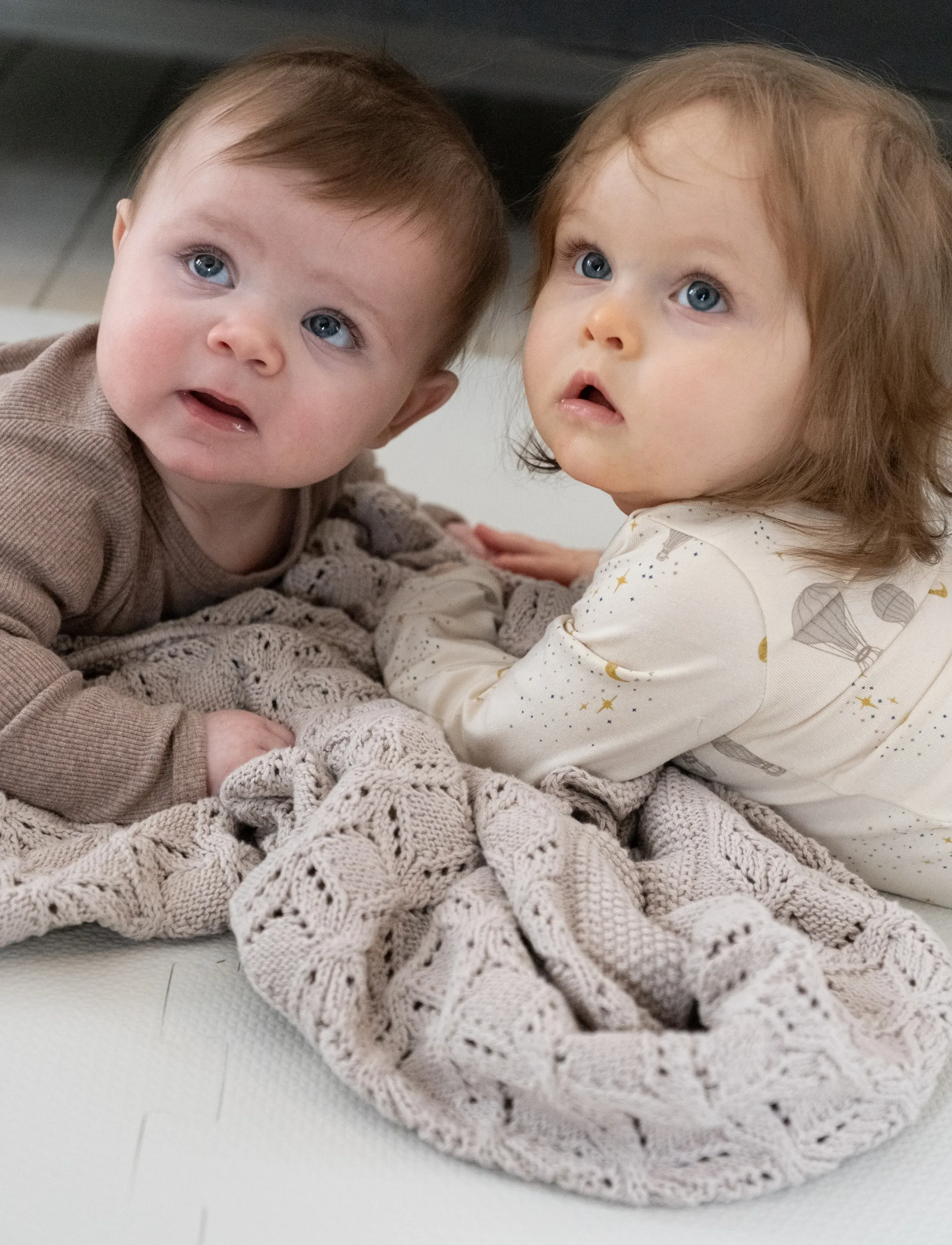 That's Mine Kala Knitted Blanket, One Size, Baby Sleep, Beige - Blankets, Kinder